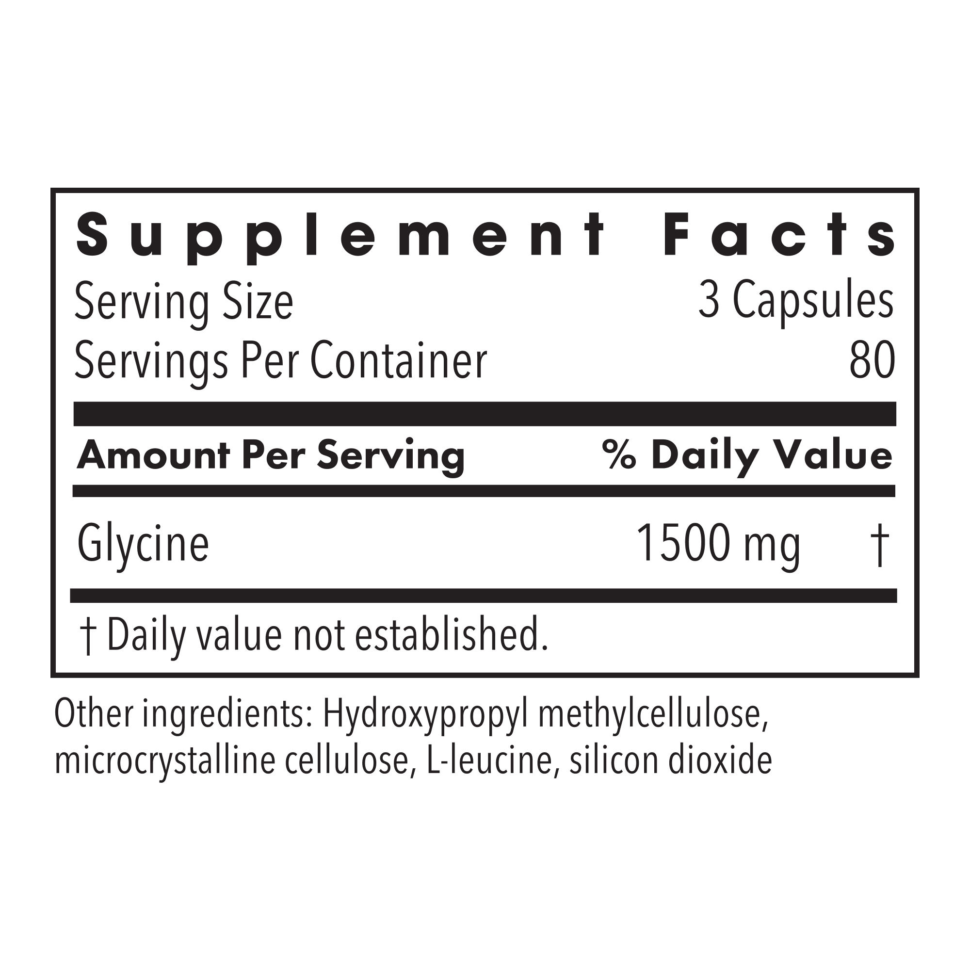 Metabolic Maintenance® Glycine Capsules