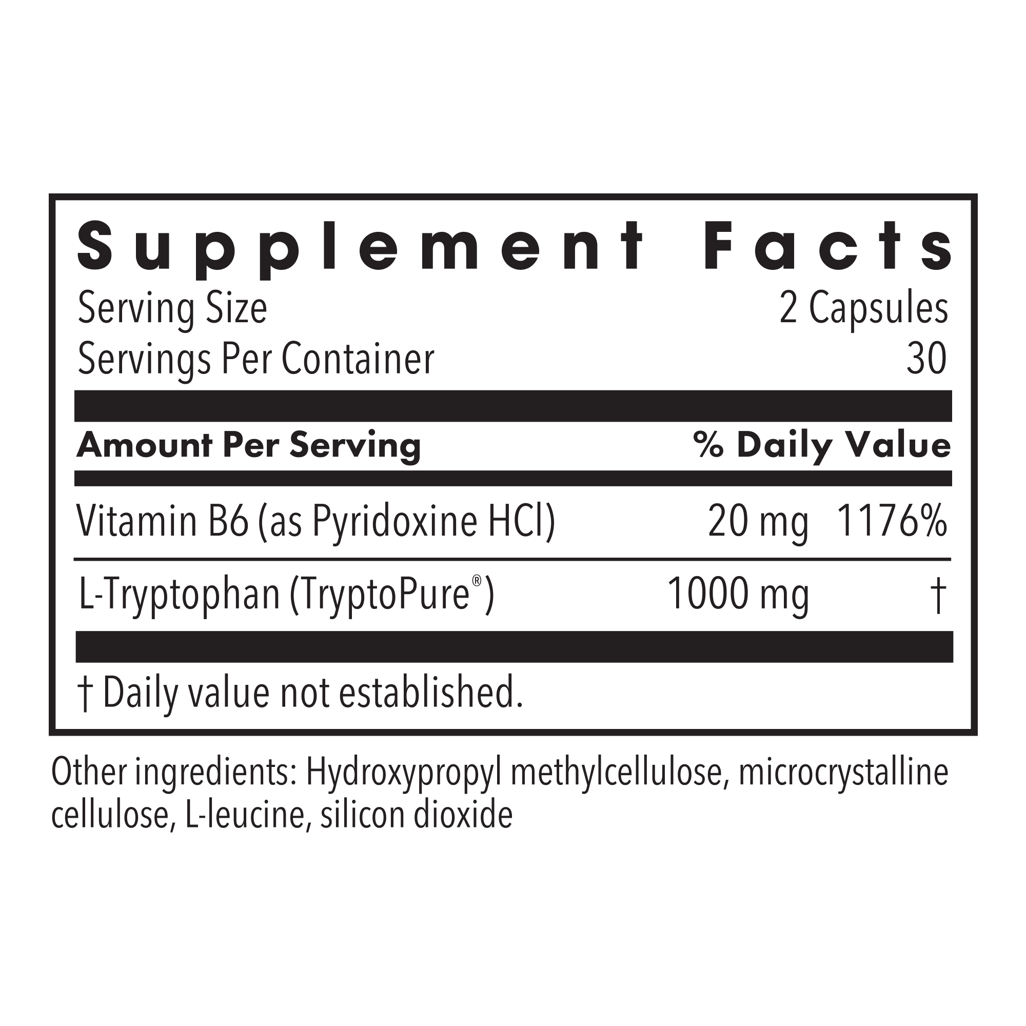 Metabolic Maintenance® L-Tryptophan 500 mg