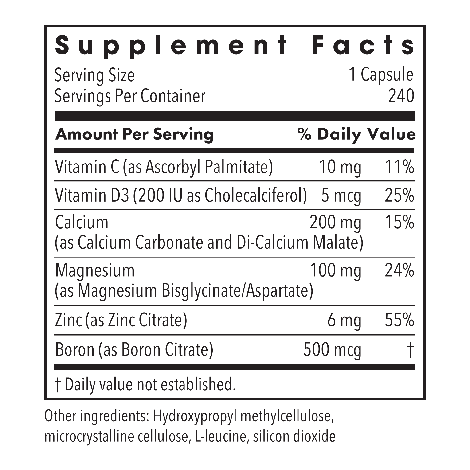 Metabolic Maintenance® Cal/Mag/Zinc with Vitamin D