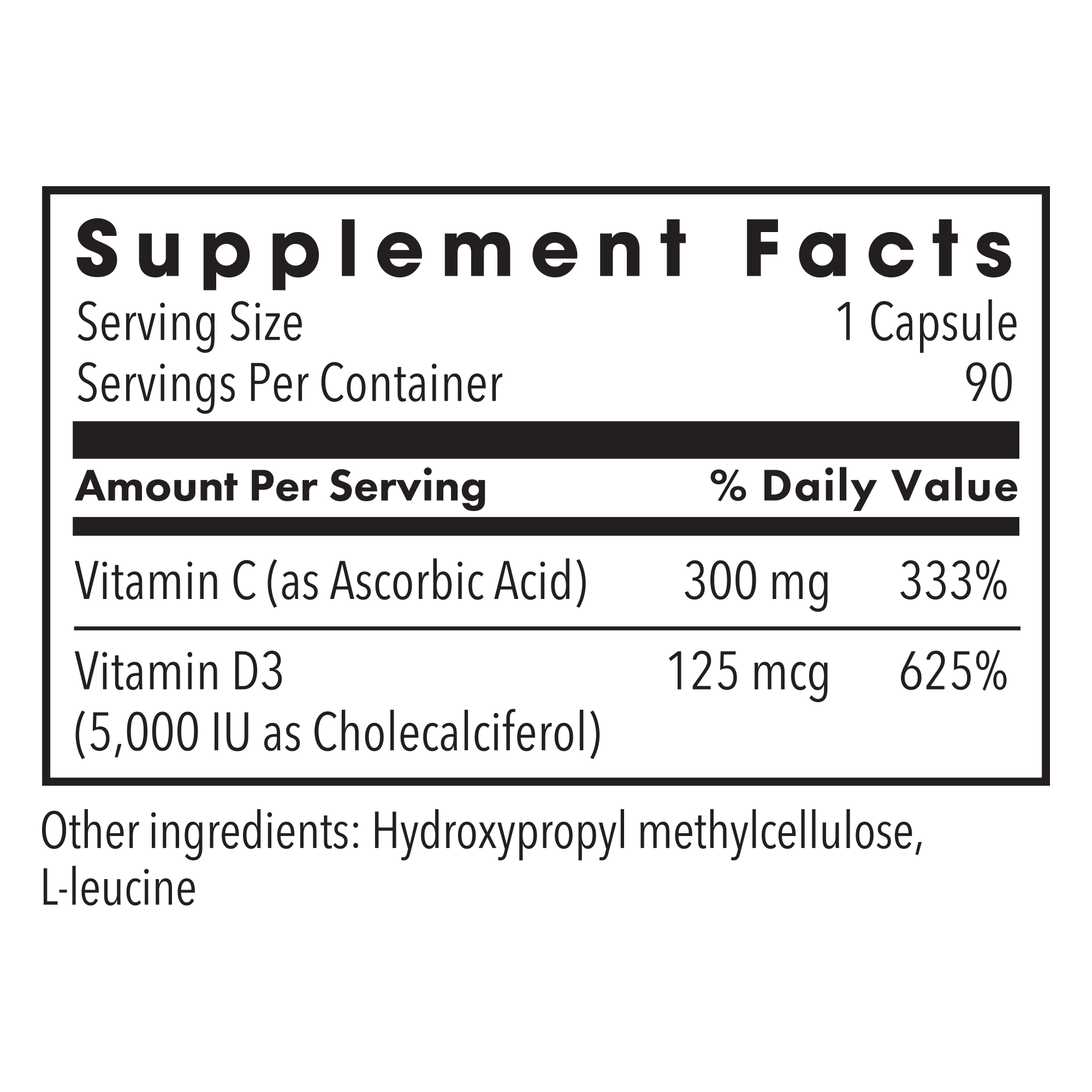 Metabolic Maintenance® Vitamin D-3 5,000 IU