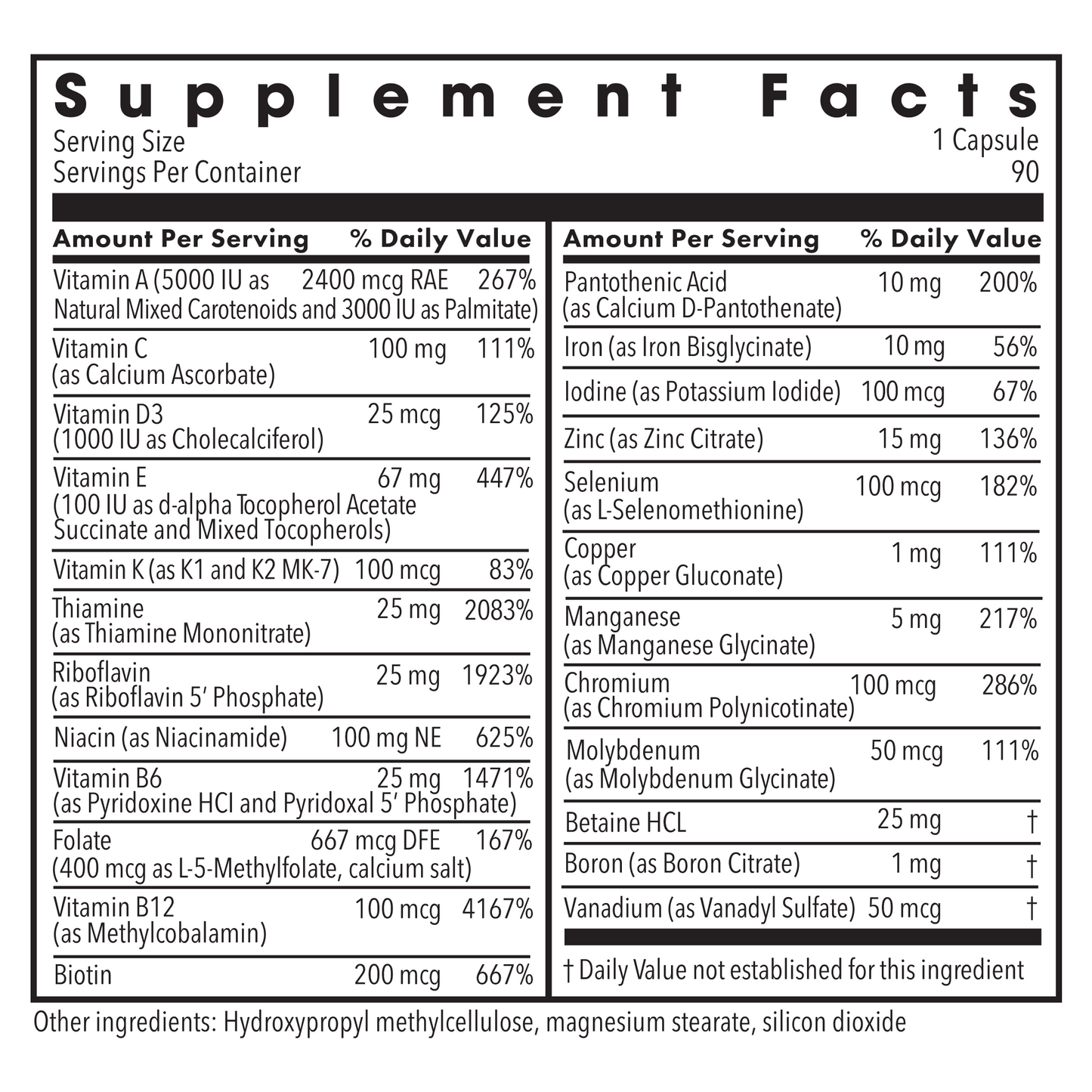 Metabolic Maintenance® The Big One® with Iron