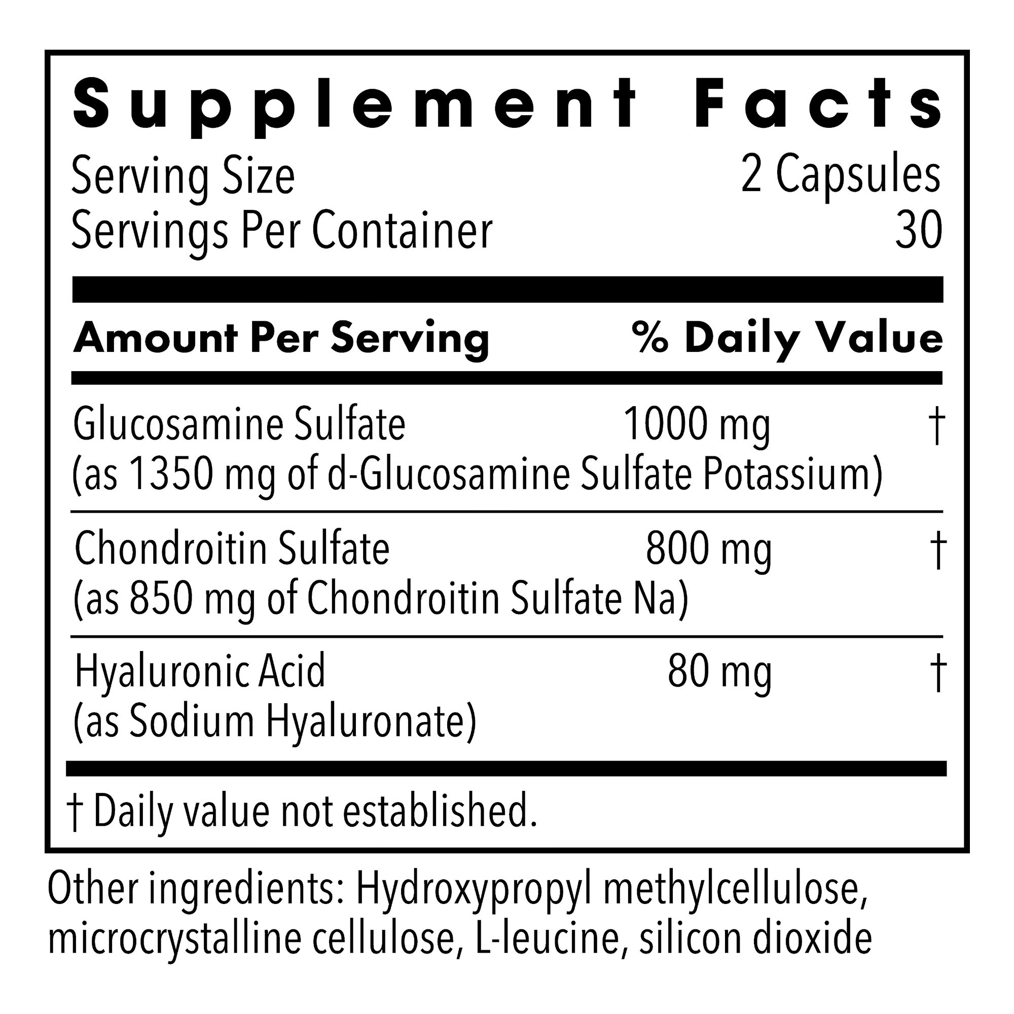 Metabolic Maintenance® Glucosamine Chondroitin with Hyaluronic Acid