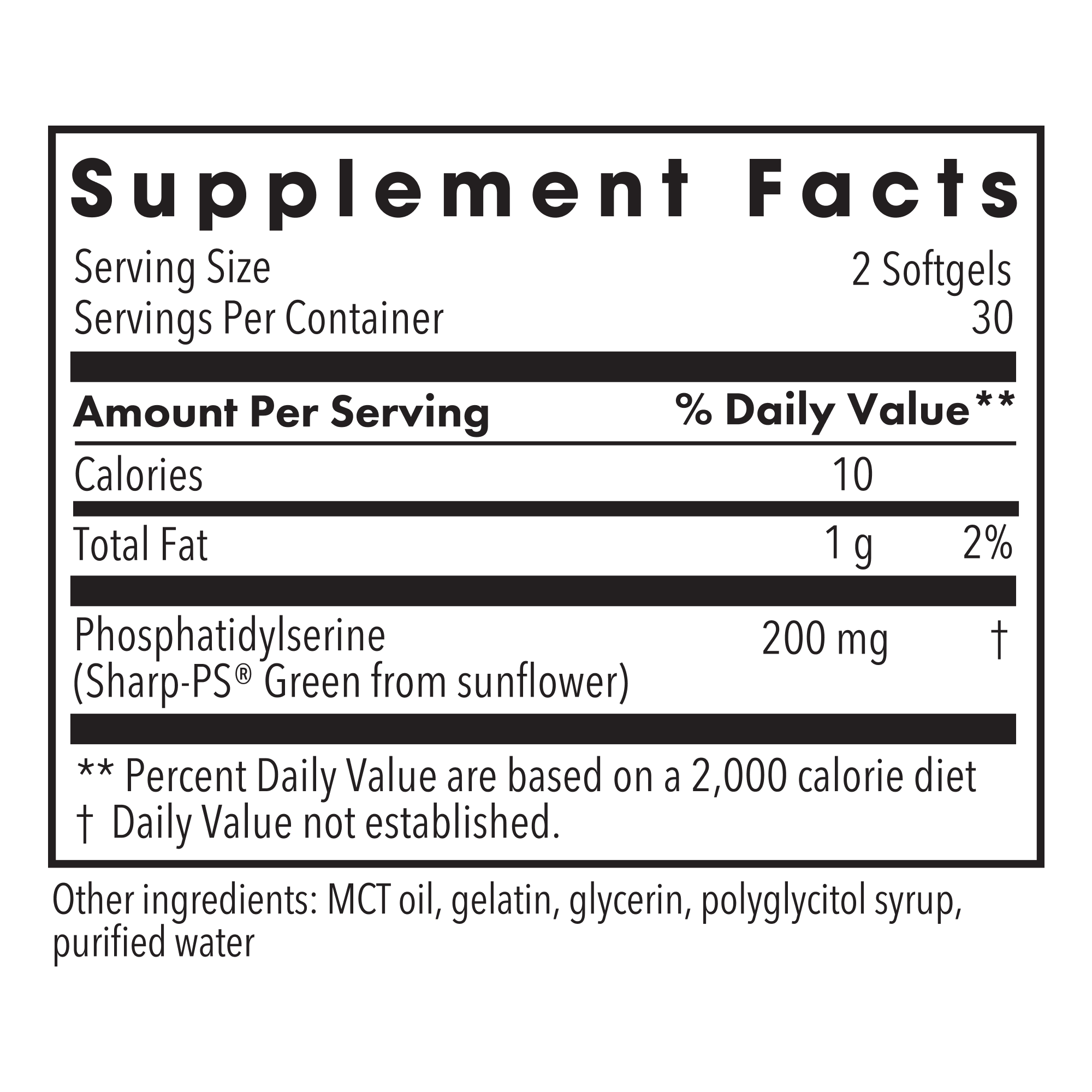 Metabolic Maintenance® PS-100 (Phosphatidylserine)