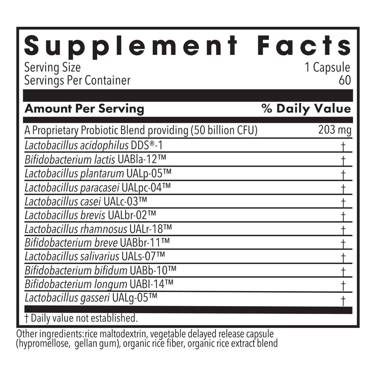 Metabolic Maintenance® BioMaintenance™ Shelf Stable Probiotic