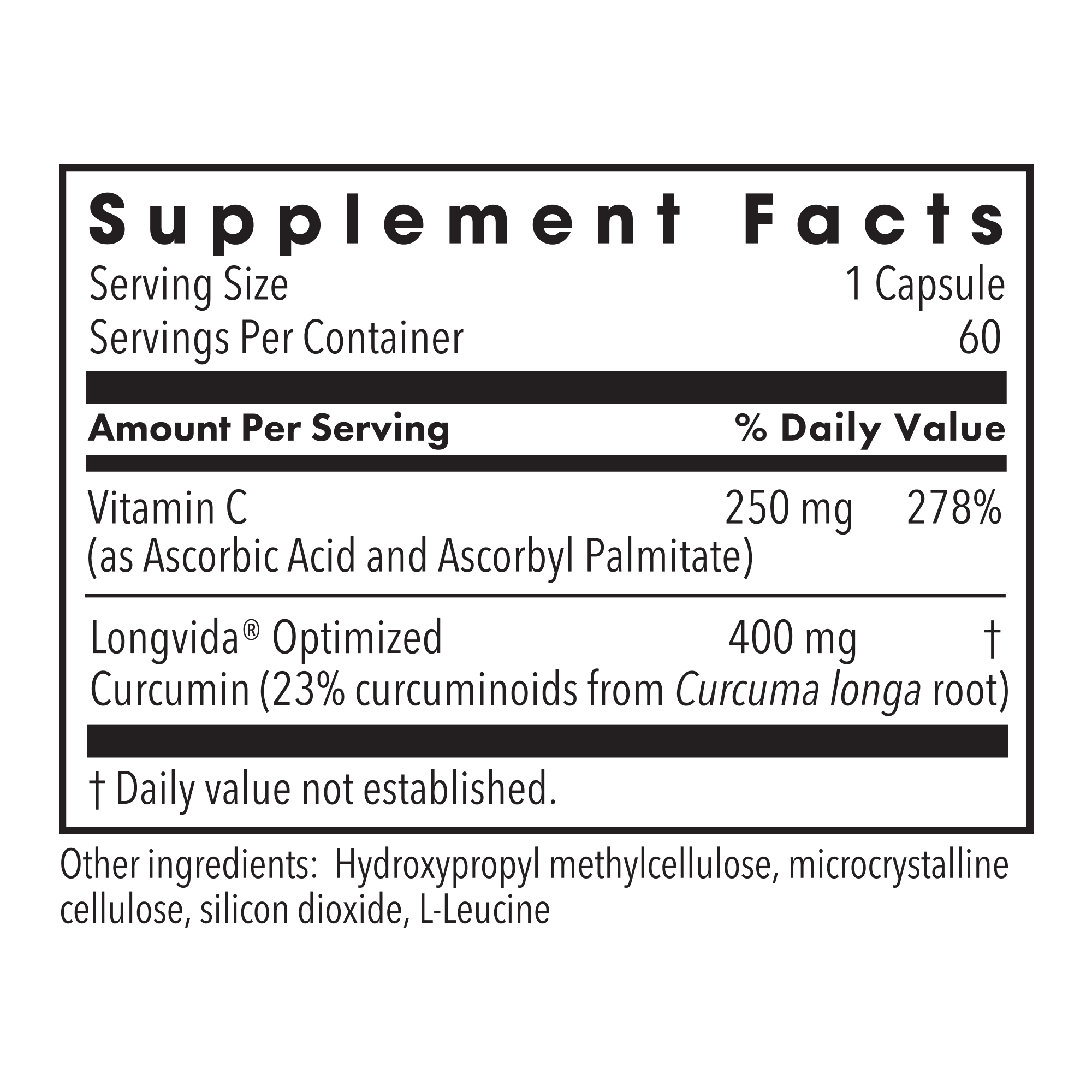 Metabolic Maintenance® Curcumin + C