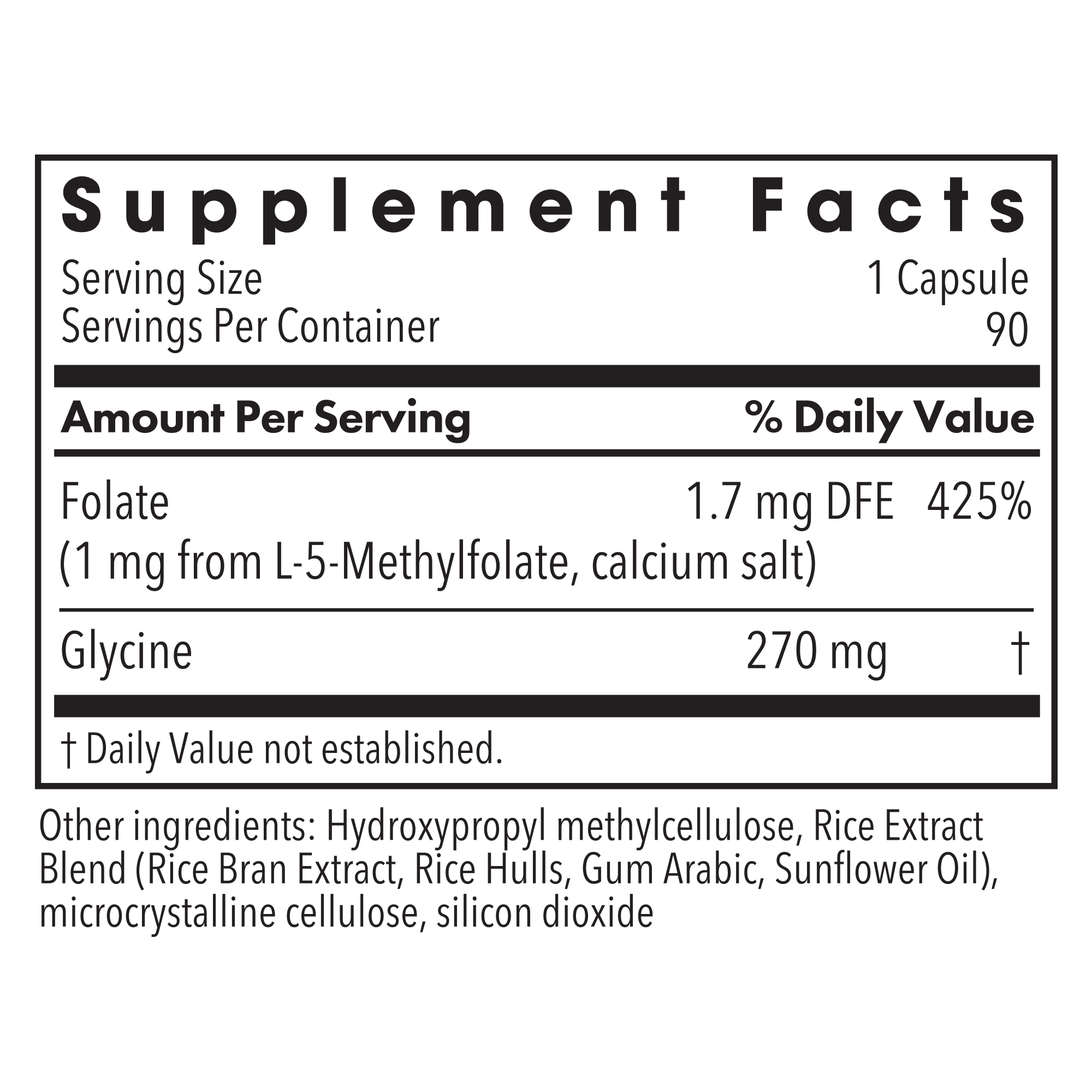 MethylPro® L-Methylfolate 1 mg