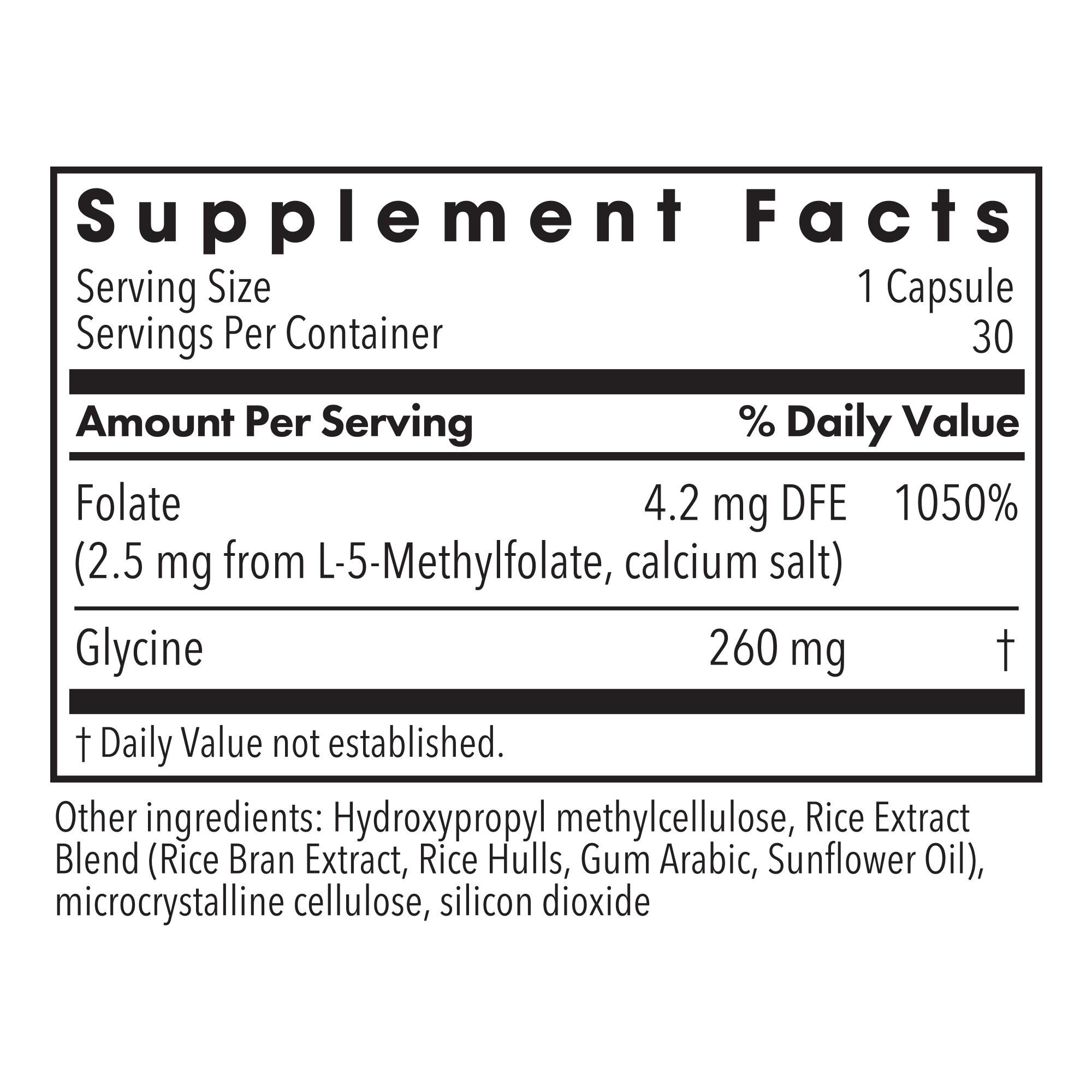 MethylPro® L-Methylfolate 2.5 mg