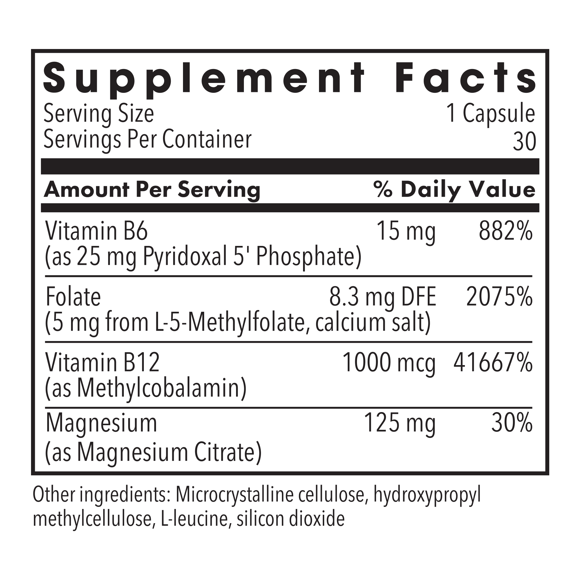 MethylPro® L-Methylfolate 5 mg + Cofactors