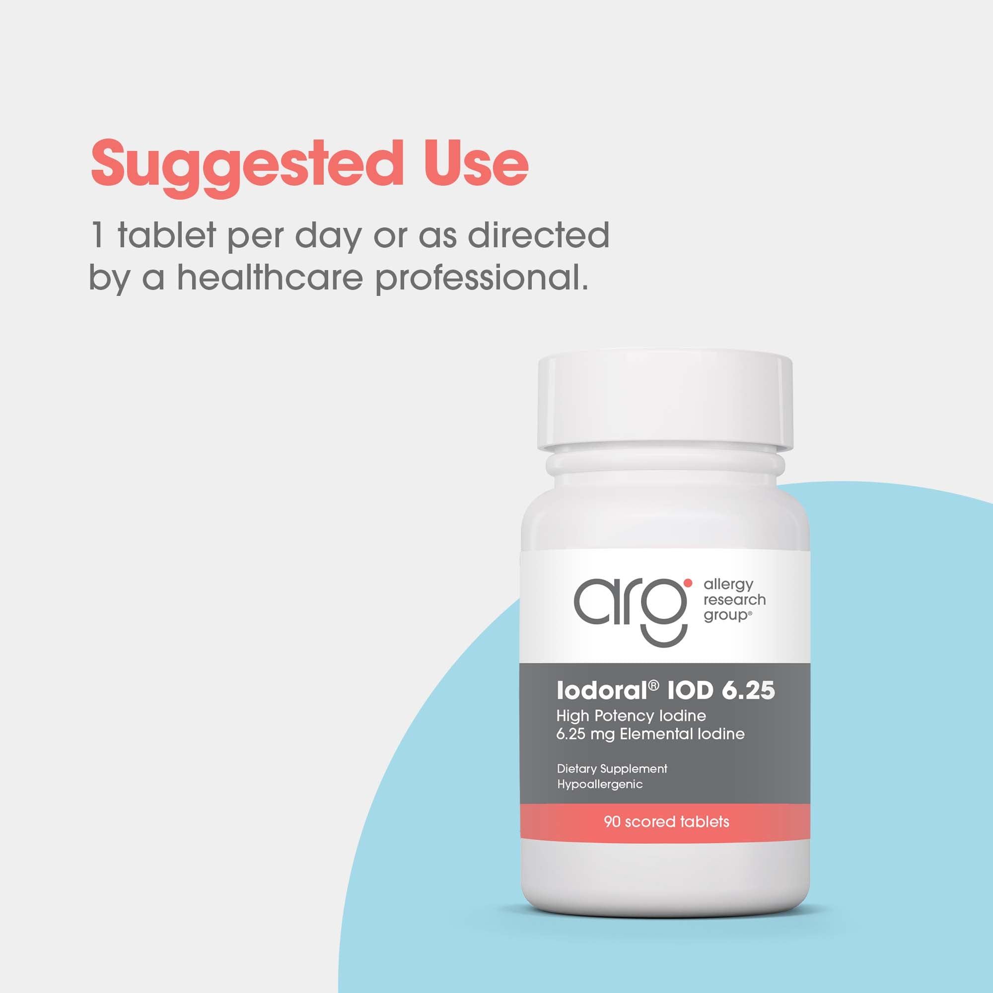 Optimox® Iodoral® 6.25 mg - suggested use: 1 tablet per day