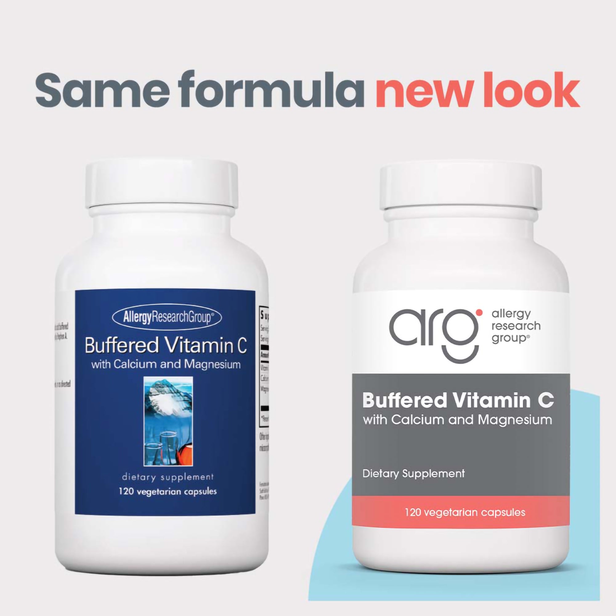 Buffered Vitamin C - new look vs original bottle