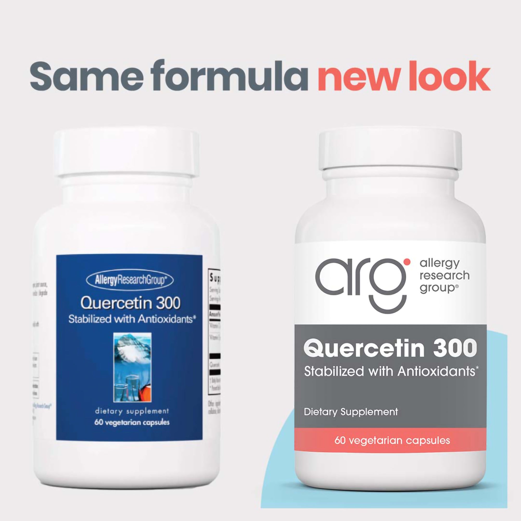 Quercetin 300 - new look vs original bottle
