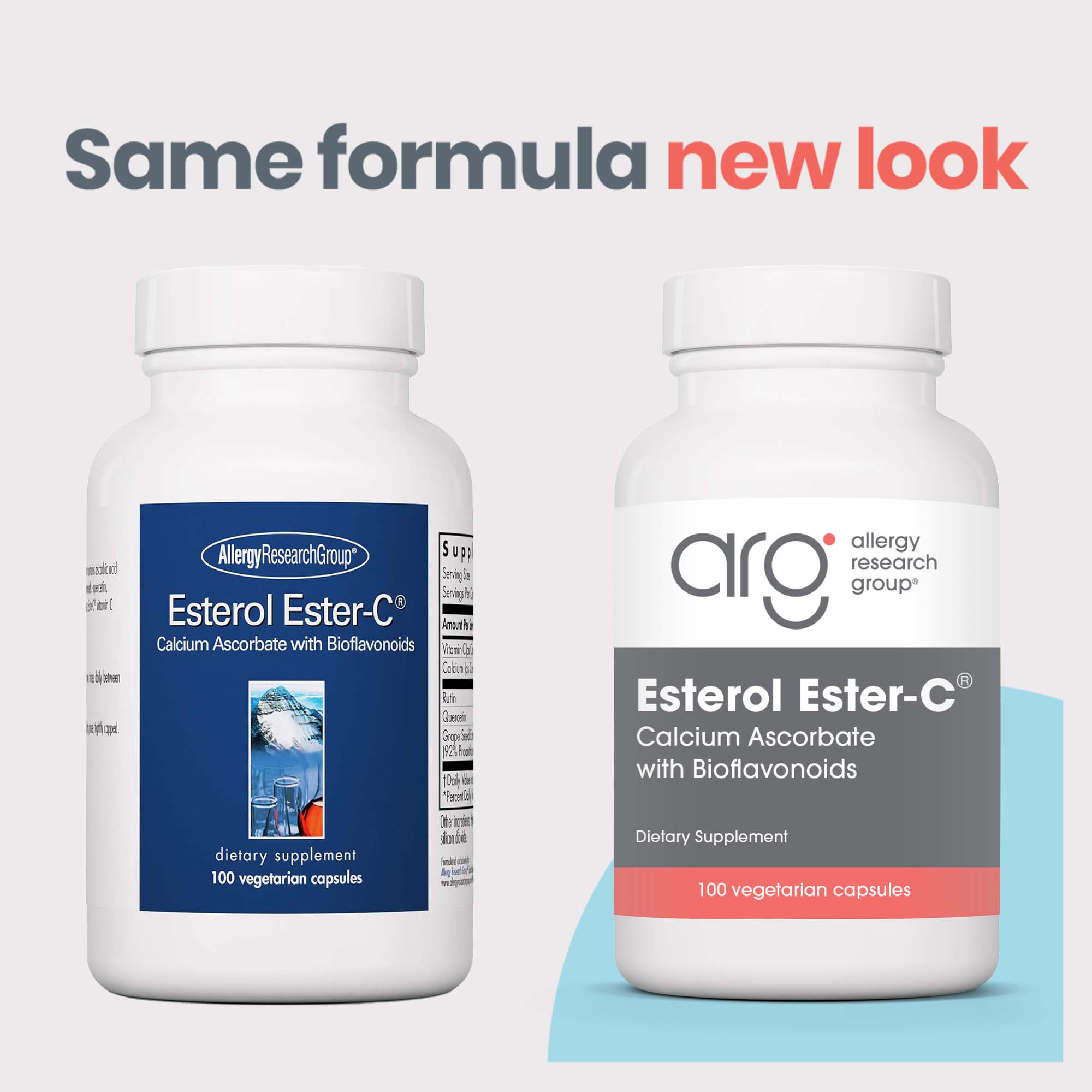 Esterol Ester-C® - new look vs original bottle