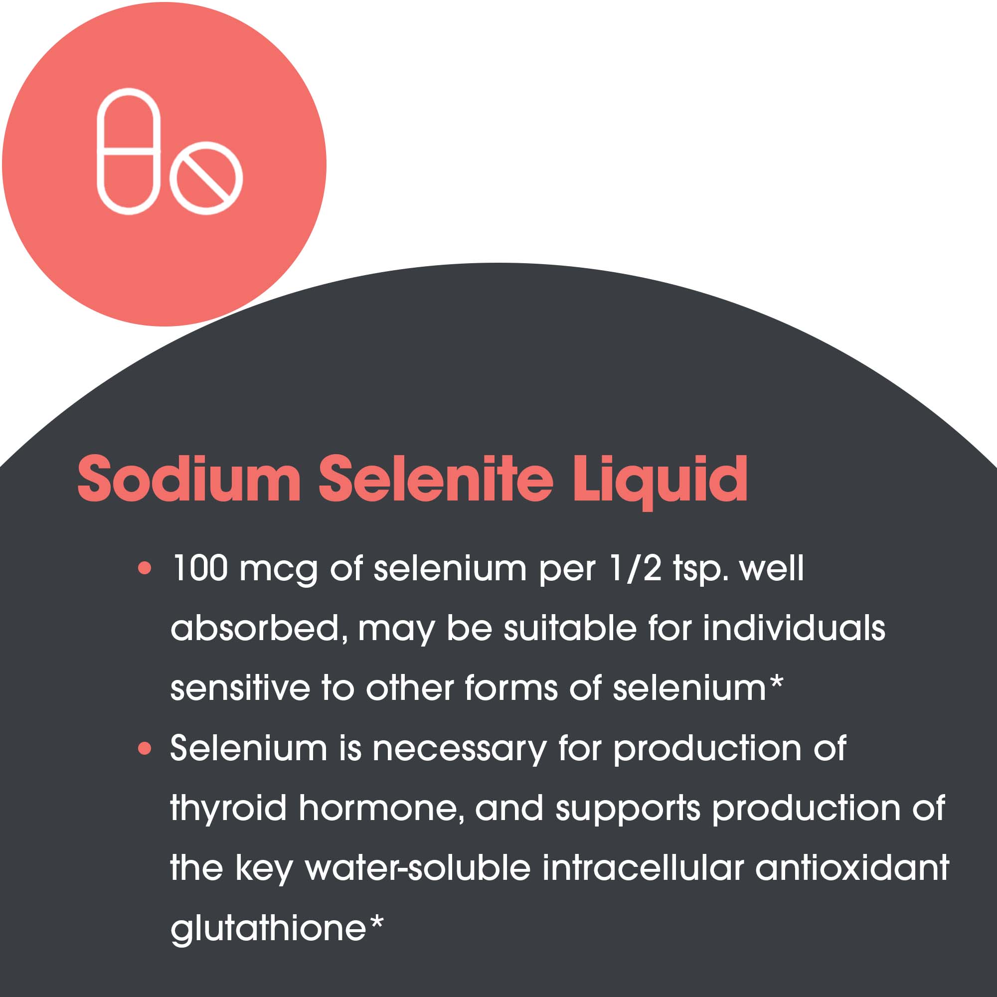 Selenium Solution - Sodium Selenite ingredient benefits overview