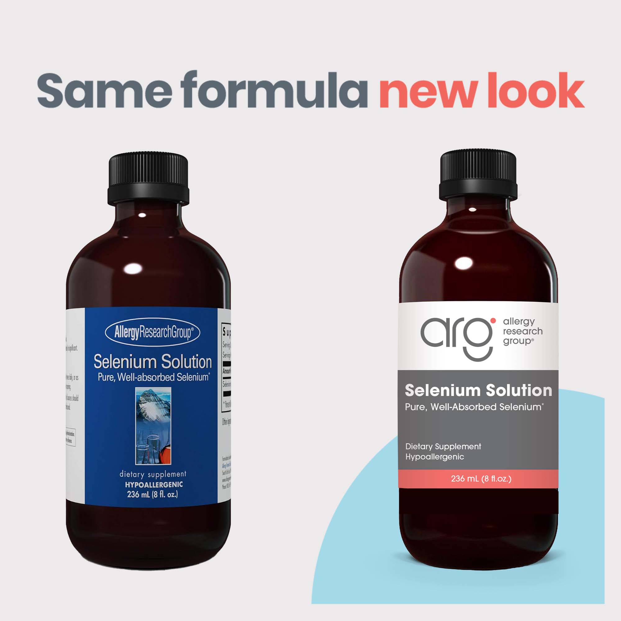Selenium Solution - new look vs original bottle