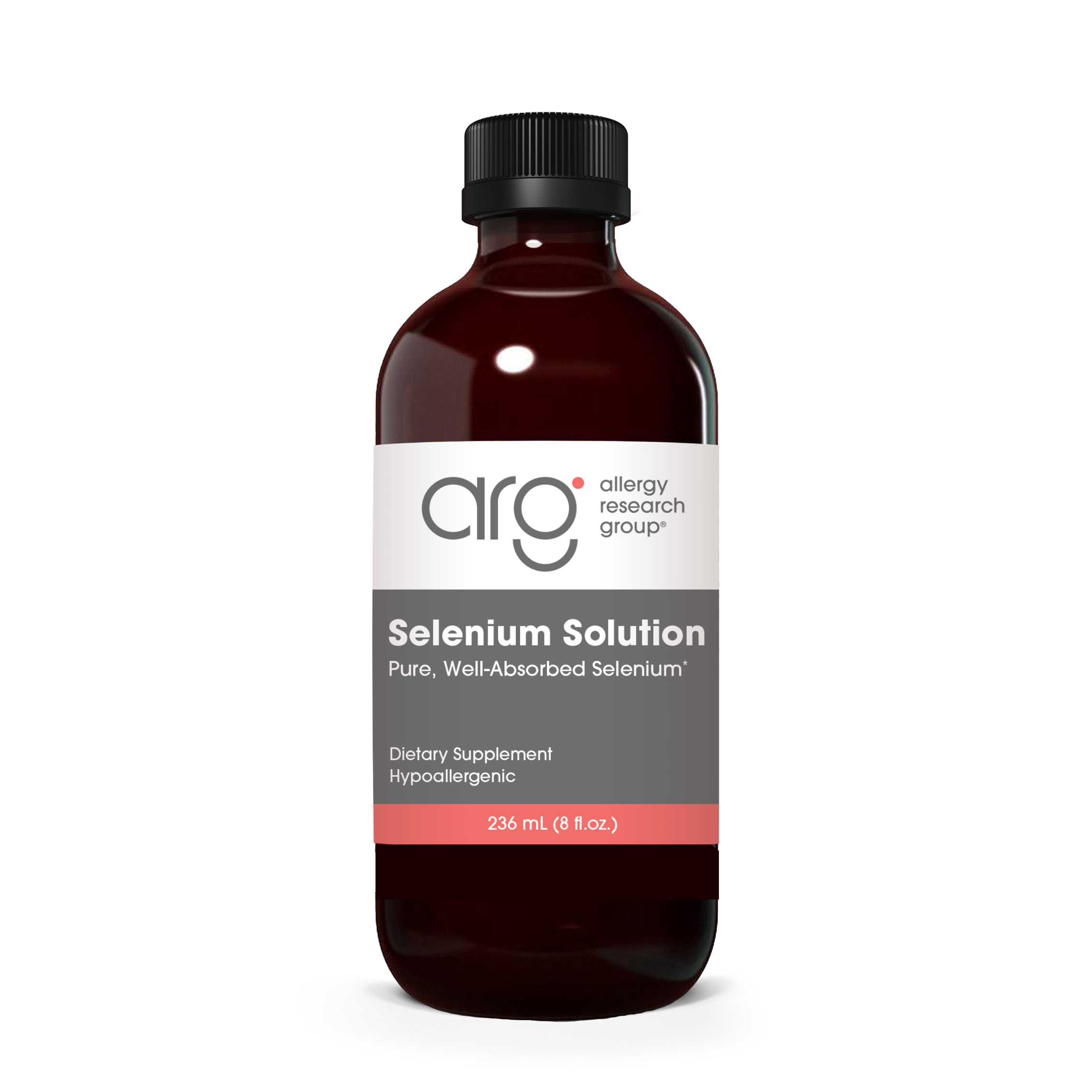 Allergy Research Group Selenium Solution - 236 mL (8 fl. oz.) bottle front label