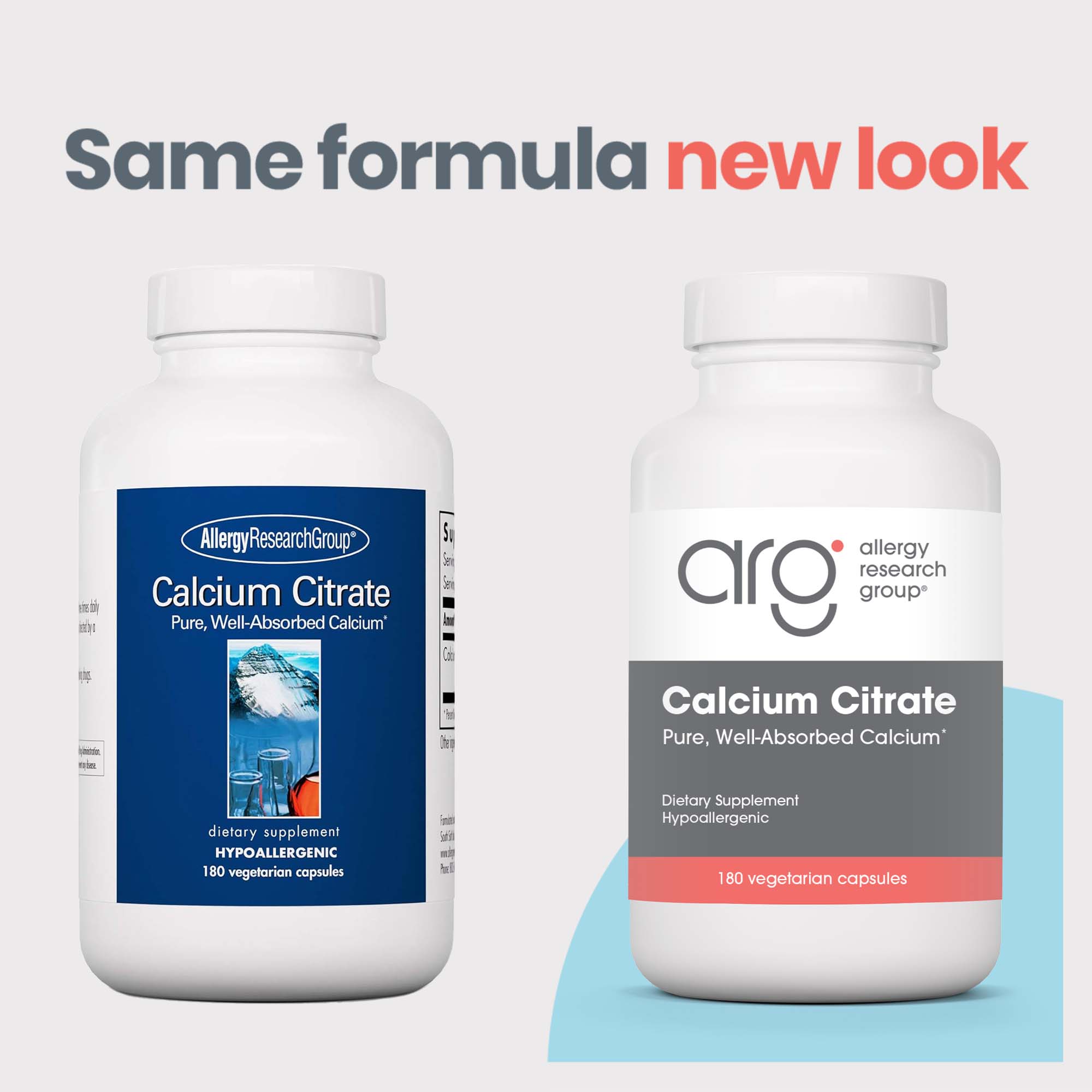 Calcium Citrate - new look vs original bottle