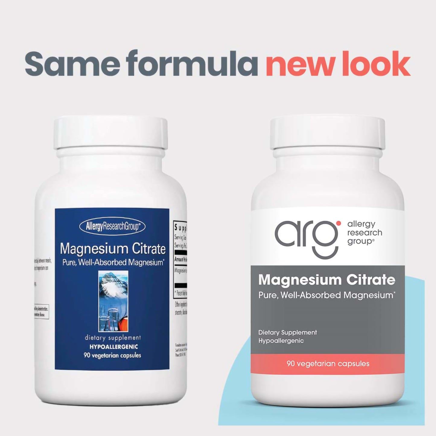 Magnesium Citrate - new look vs original bottle