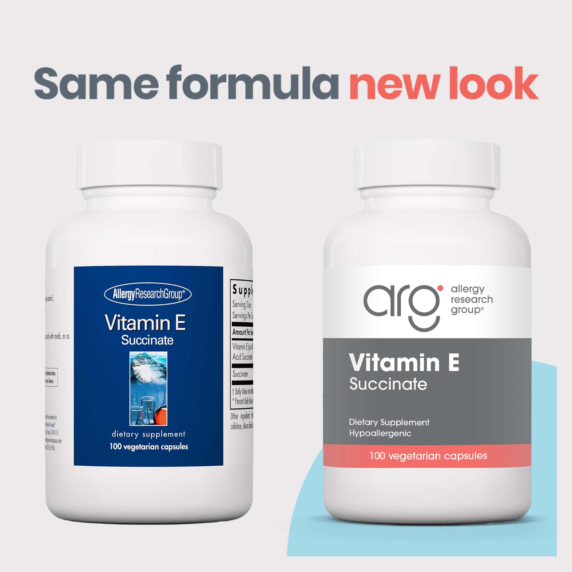 Vitamin E - new look vs original bottle