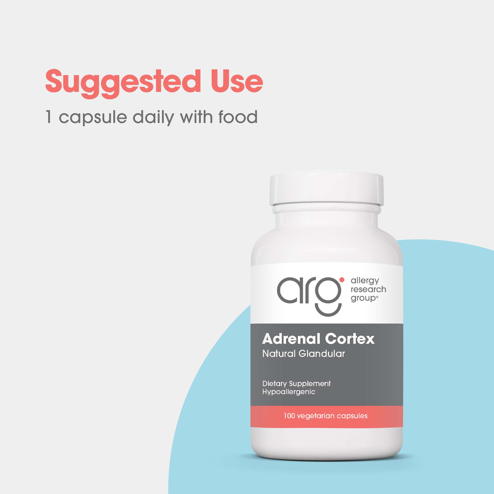 Adrenal Cortex – suggested use: 1 capsule daily with food