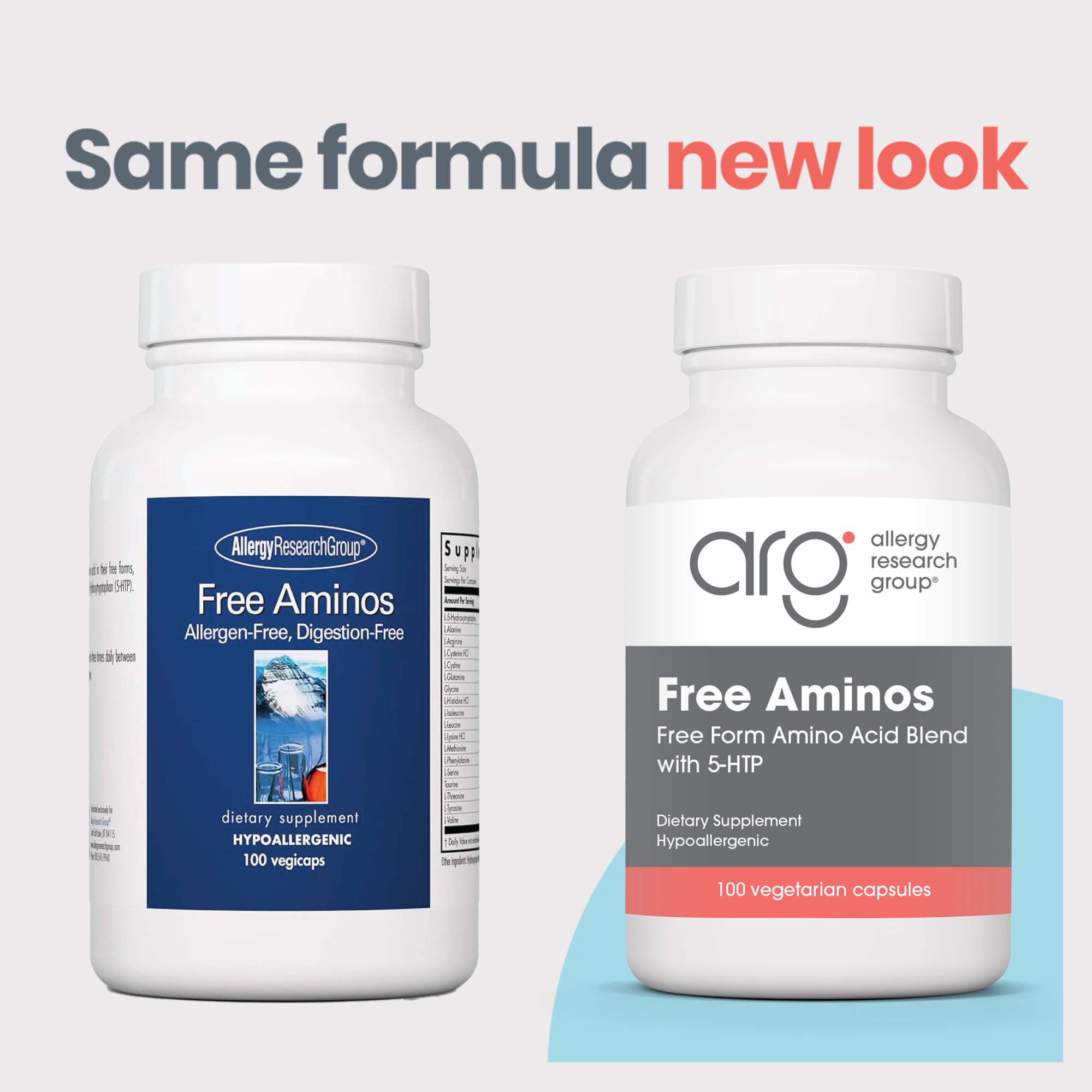 Free Aminos - new look vs original bottle