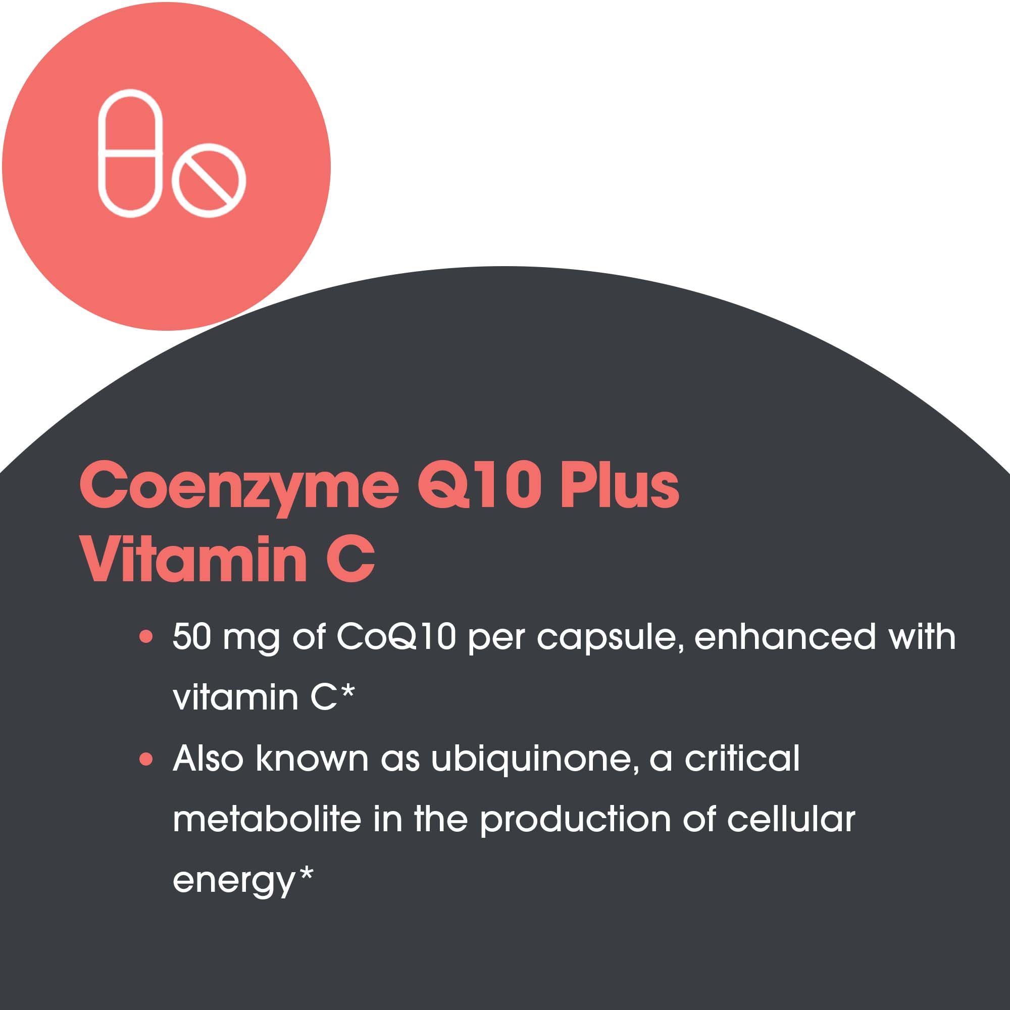 Coenzyme Q10 50 mg - Vitamin C ingredient benefits overview
