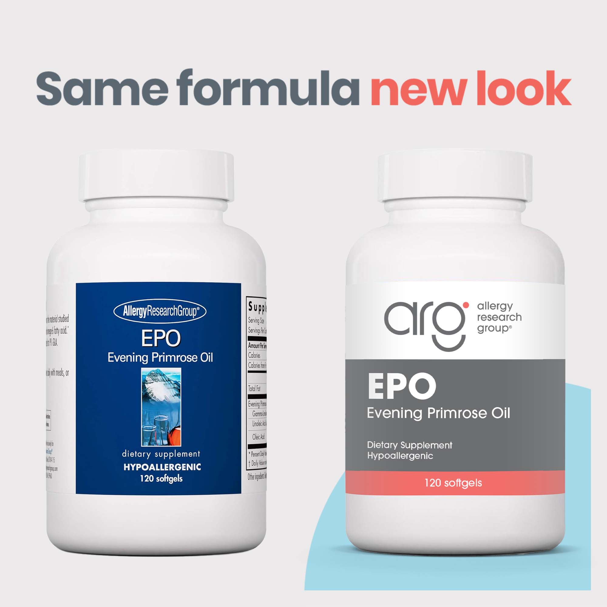 EPO - new look vs original bottle