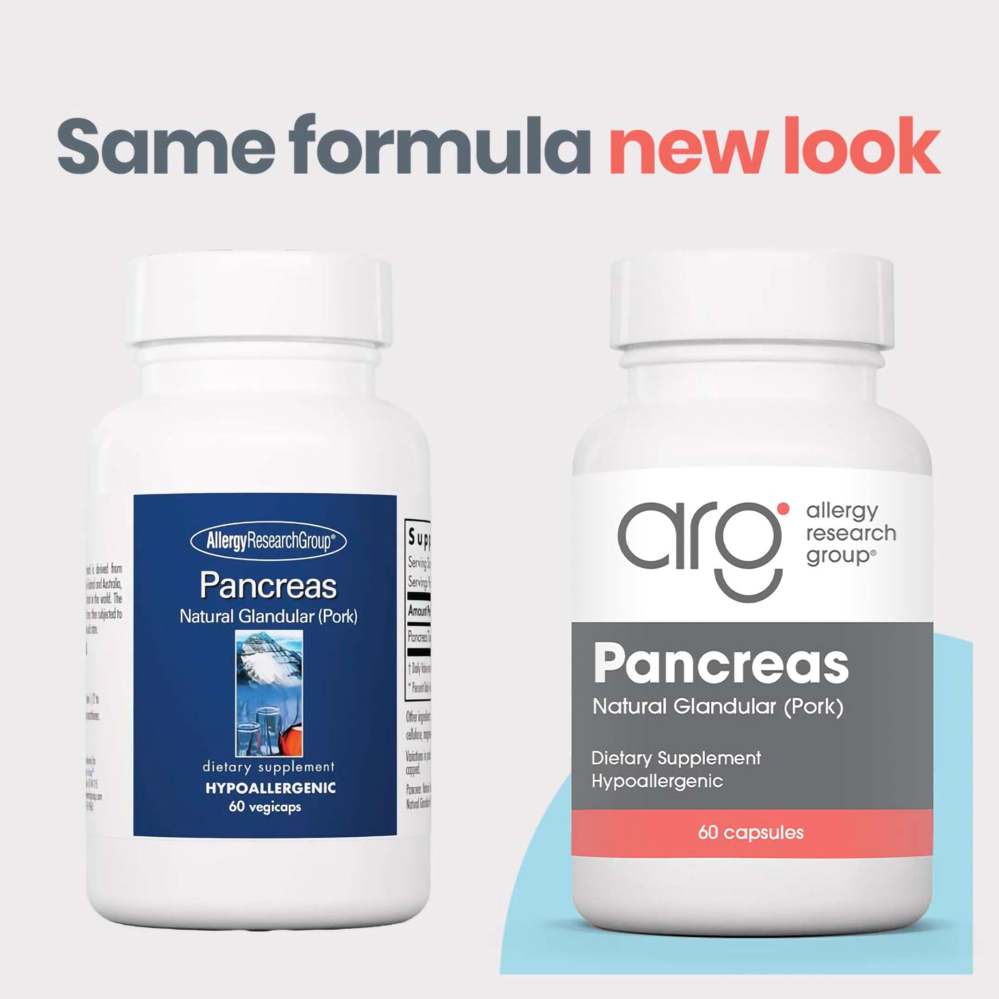 Pancreas Pork - new look vs original bottle