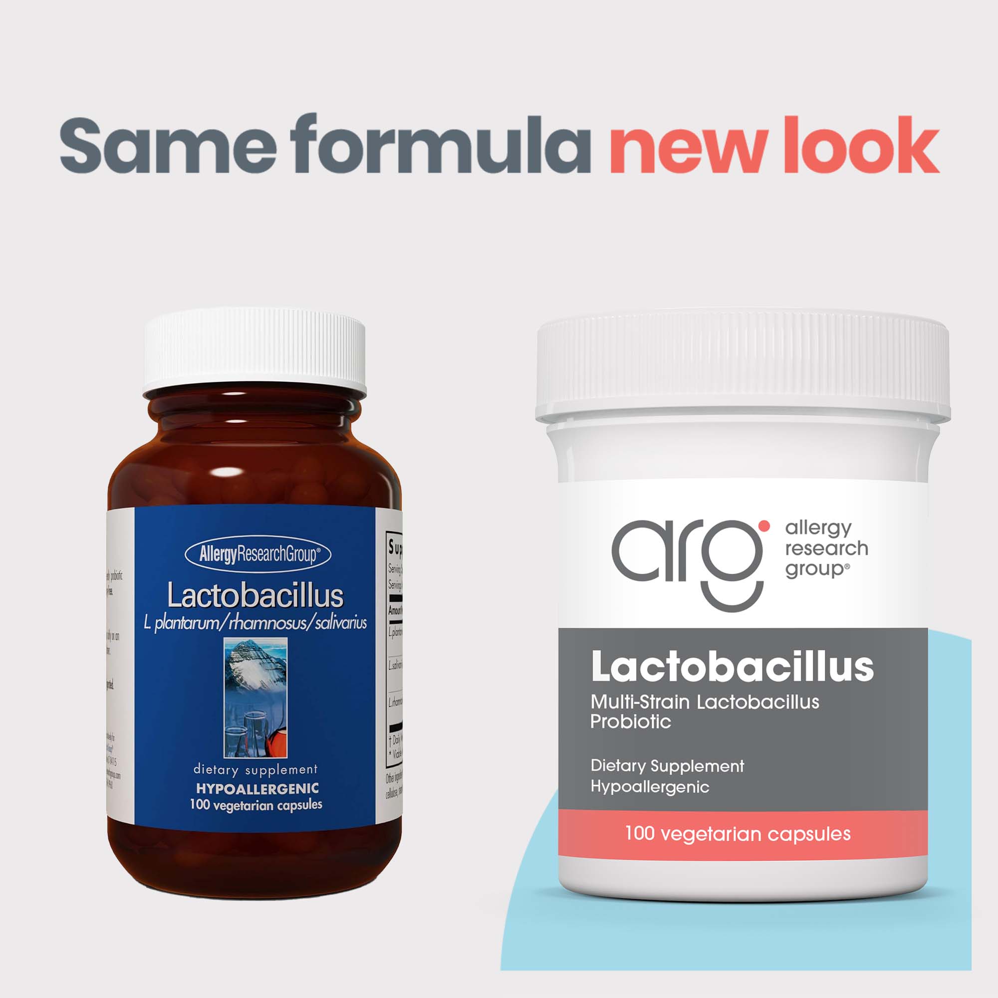 Lactobacillus - new look vs original bottle
