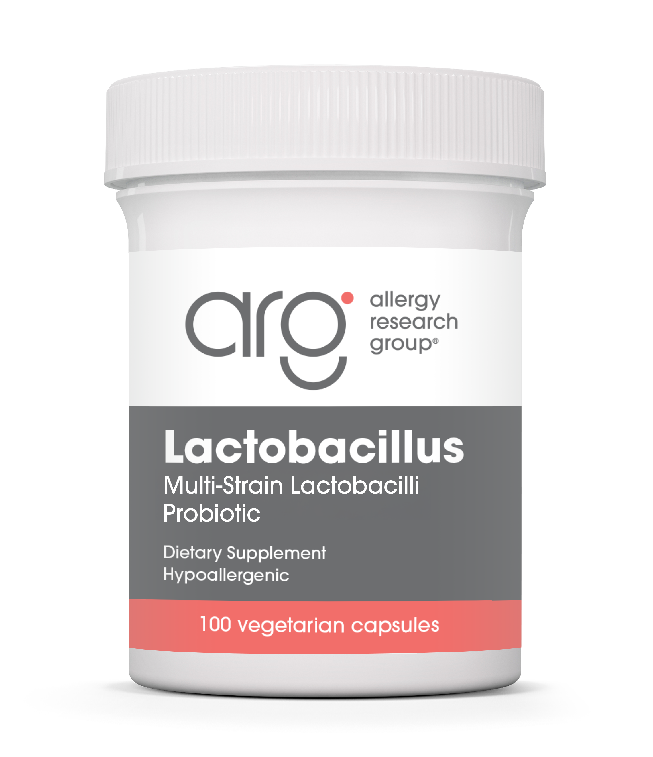 Allergy Research Group Lactobacillus - 100 vegetarian capsules bottle front label