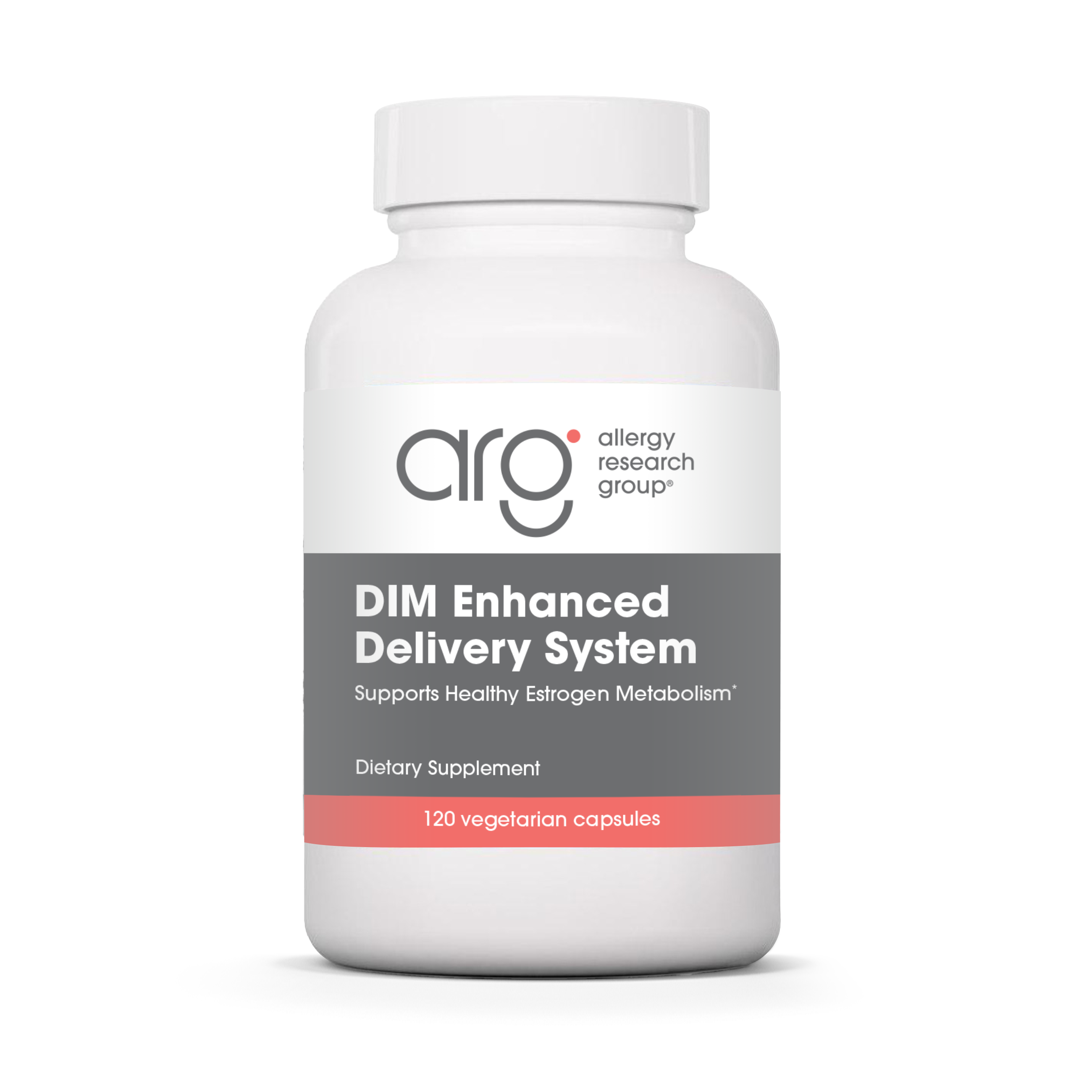 Allergy Research Group DIM Enhanced Delivery System - 120 vegetarian capsules bottle front label