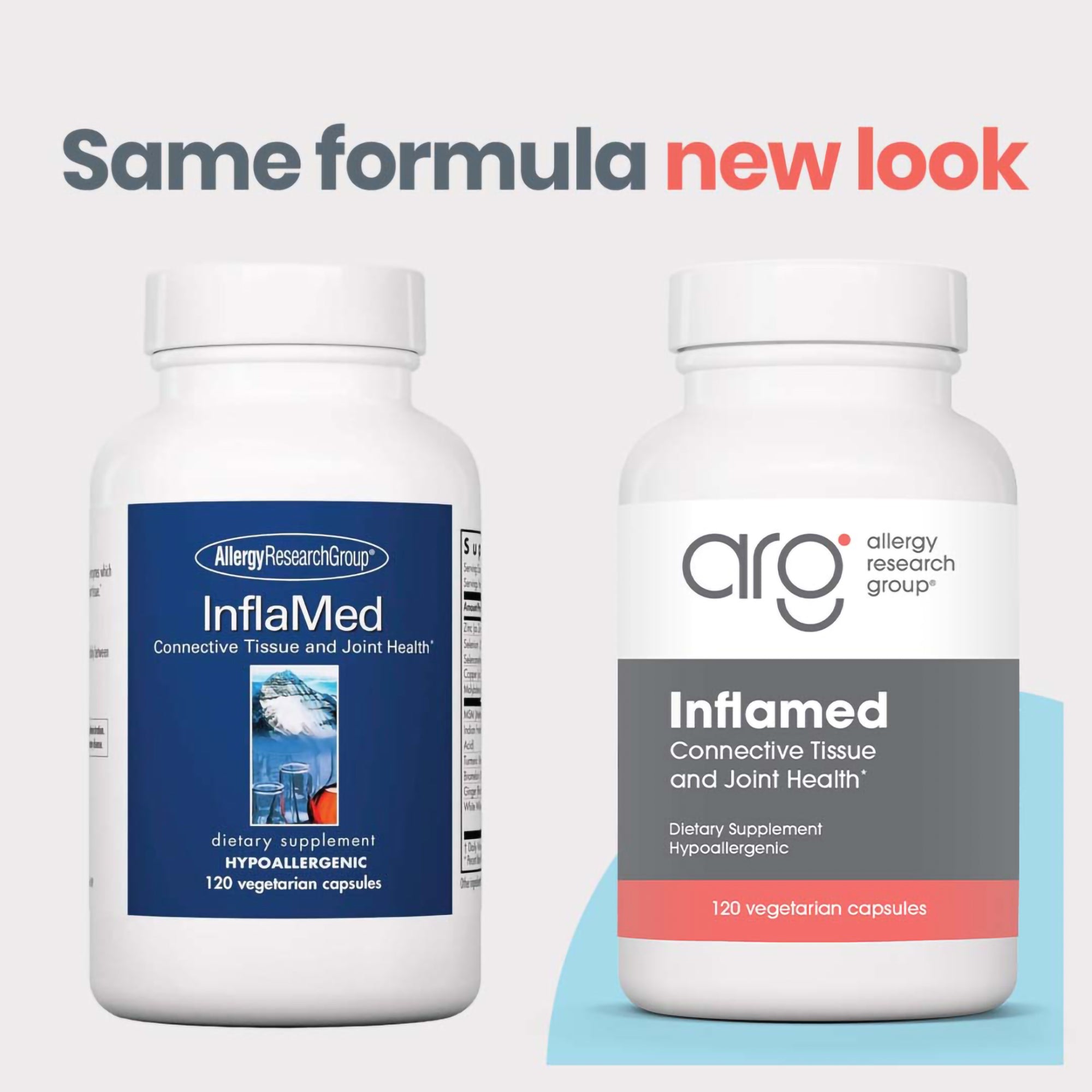InflaMed - new look vs original bottle