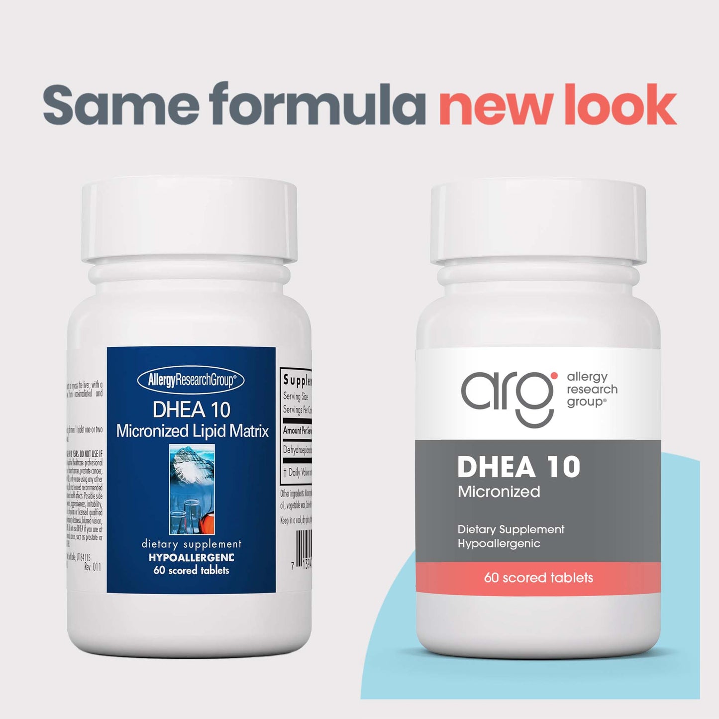 DHEA 10 mg - new look vs origina bottle