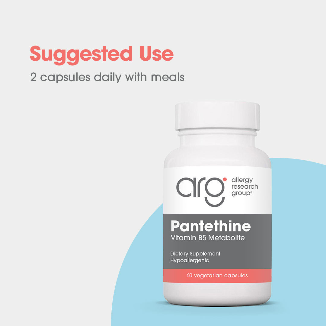 Pantethine - suggested use: 2 capsules daily with meals
