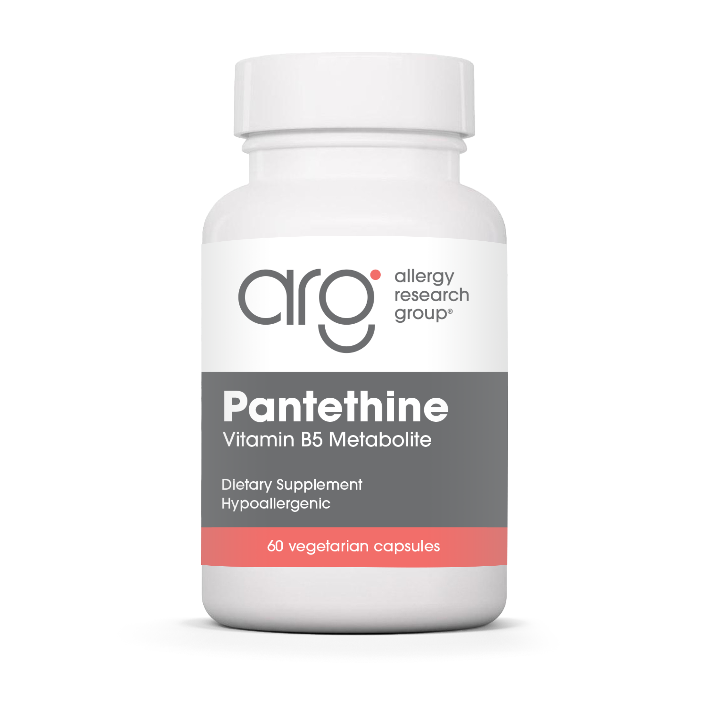 Allergy Research Group Pantethine - 60 vegetarian capsules bottle front label