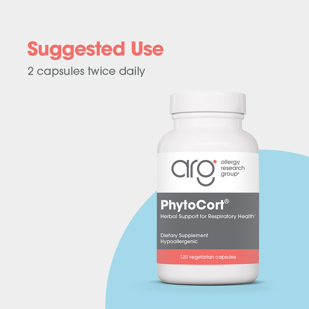 PhytoCort®- suggested use: 2 capsules twice daily