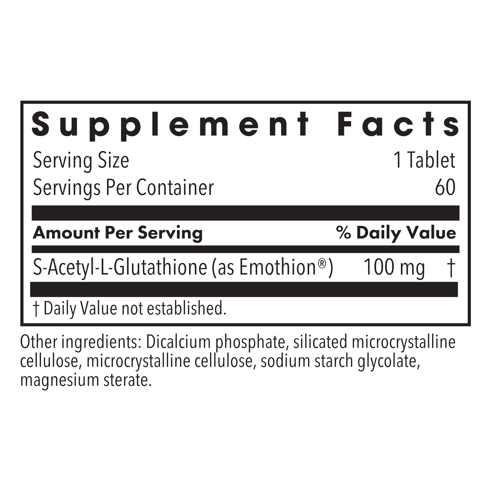 Acetyl-Glutathione 100 mg