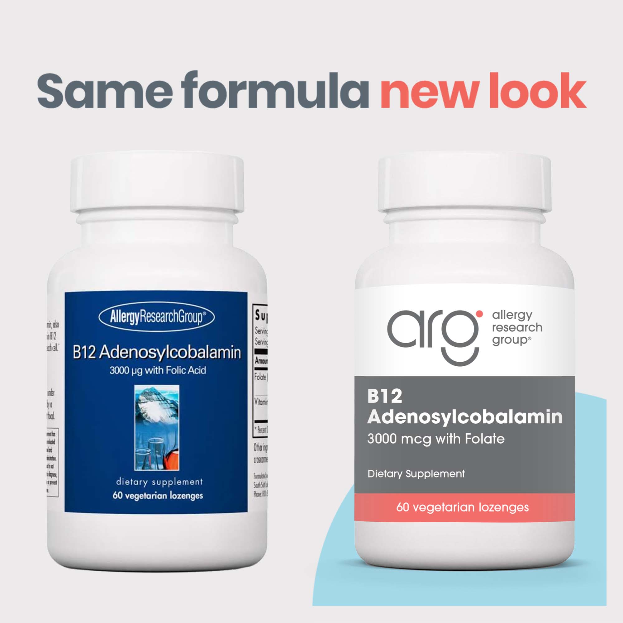 12 Adenosylcobalamin - new look vs original bottle