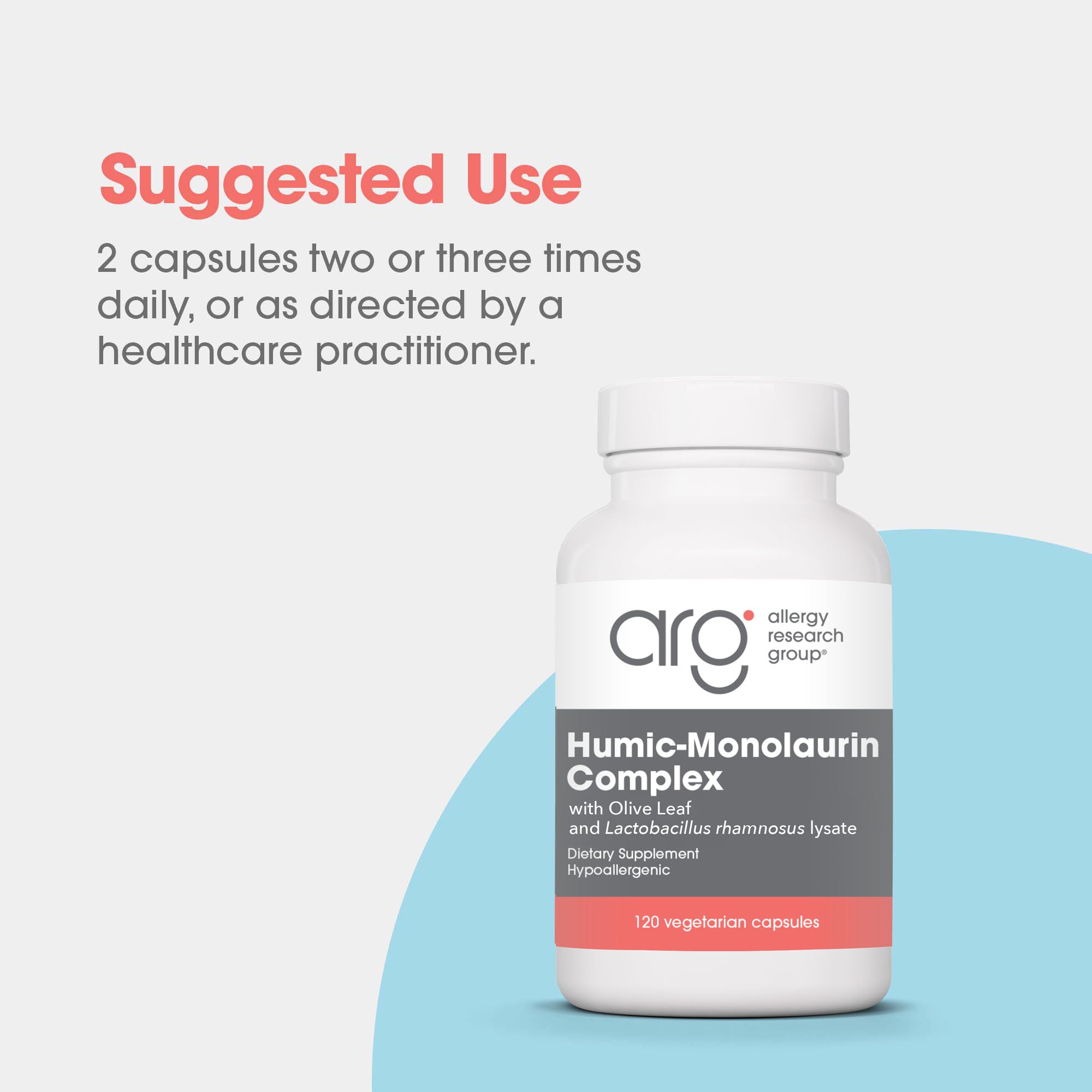 Humic-Monolaurin Complex - suggested use: 2 capsules two or three times daily