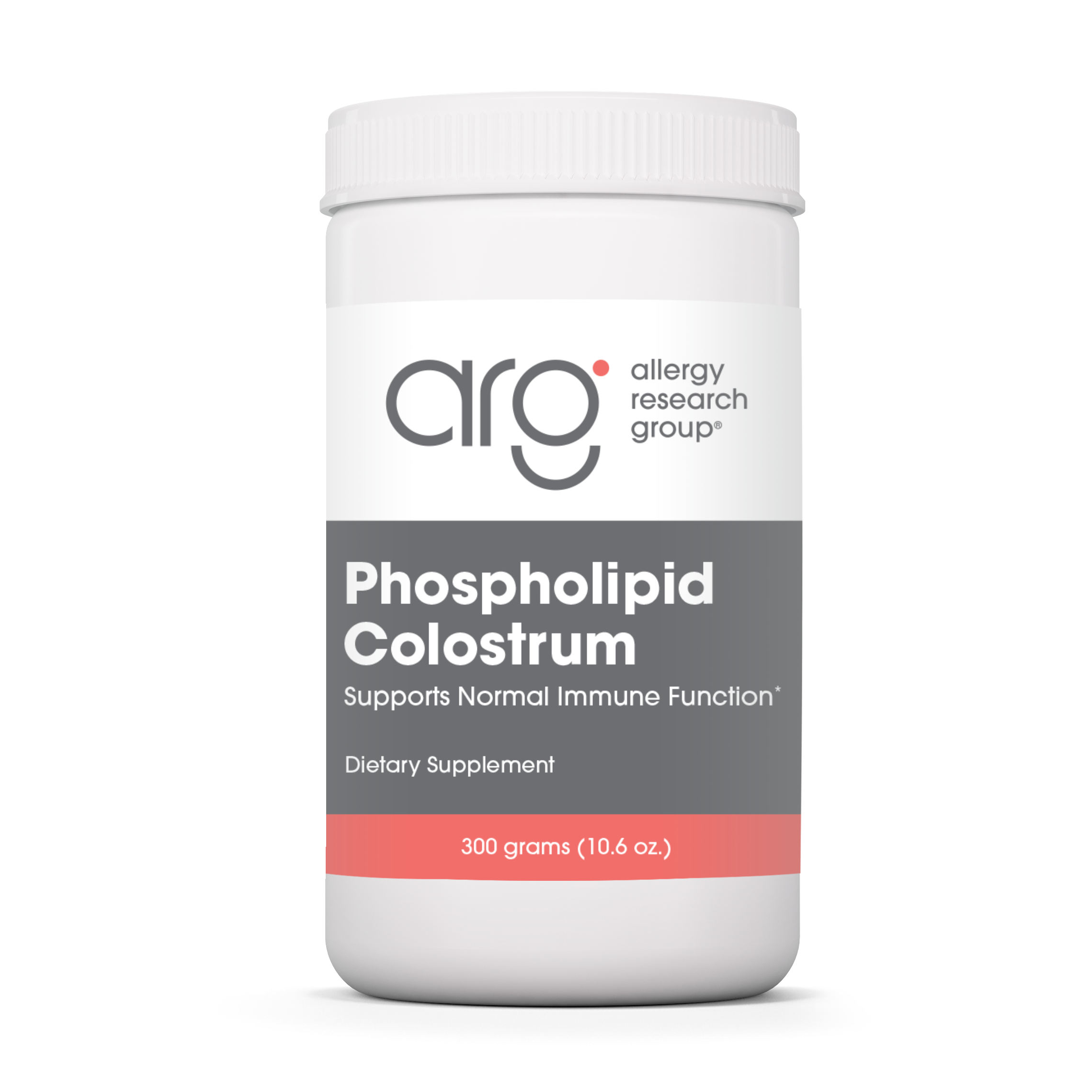 Allergy Research Group Phospholipid Colostrum - 300 grams (10.6 oz.) bottle front label