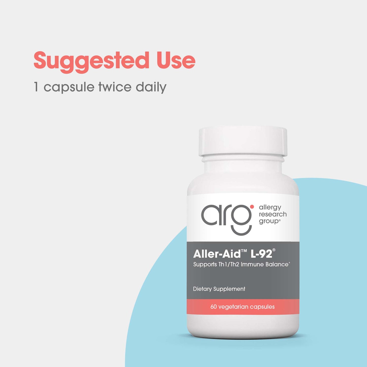 Aller-Aid™ L-92® - suggested use: 1 capsule twice daily