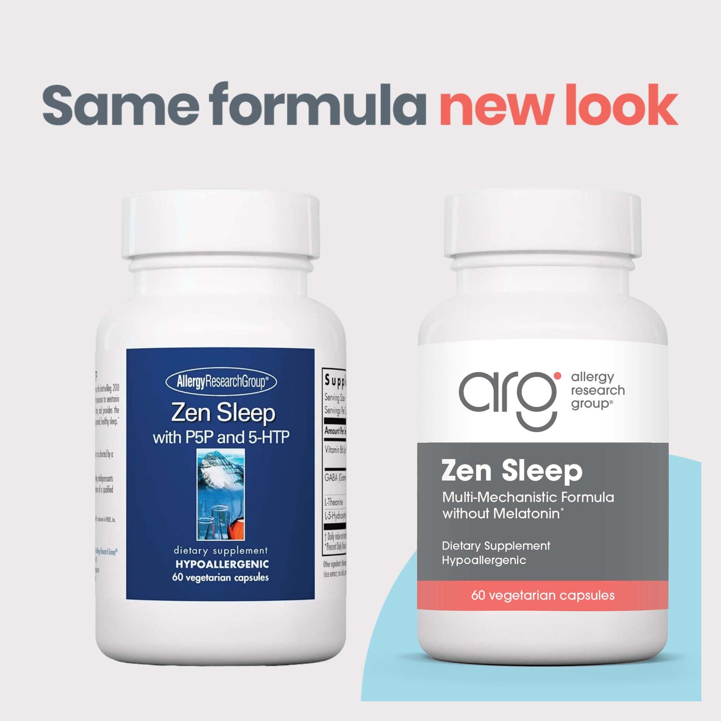 Zen Sleep - new look vs original bottle