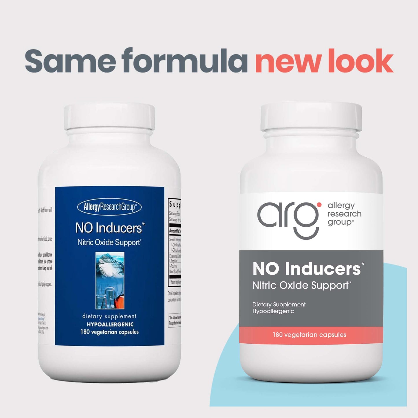 NO Inducers* - new look vs original bottle