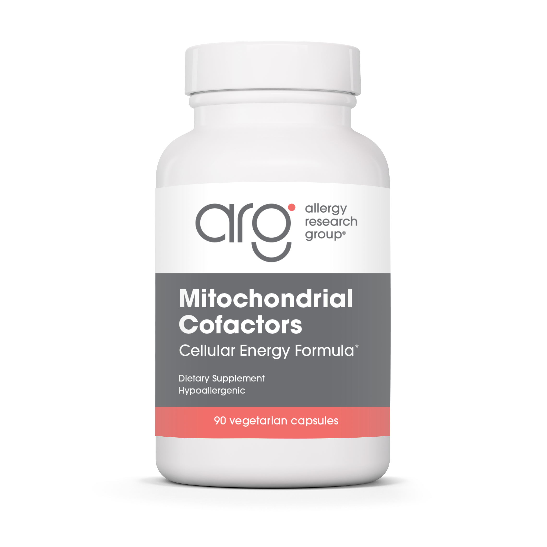 Allergy Research Group Mitochondrial Cofactors - 90 vegetarian capsules bottle front label