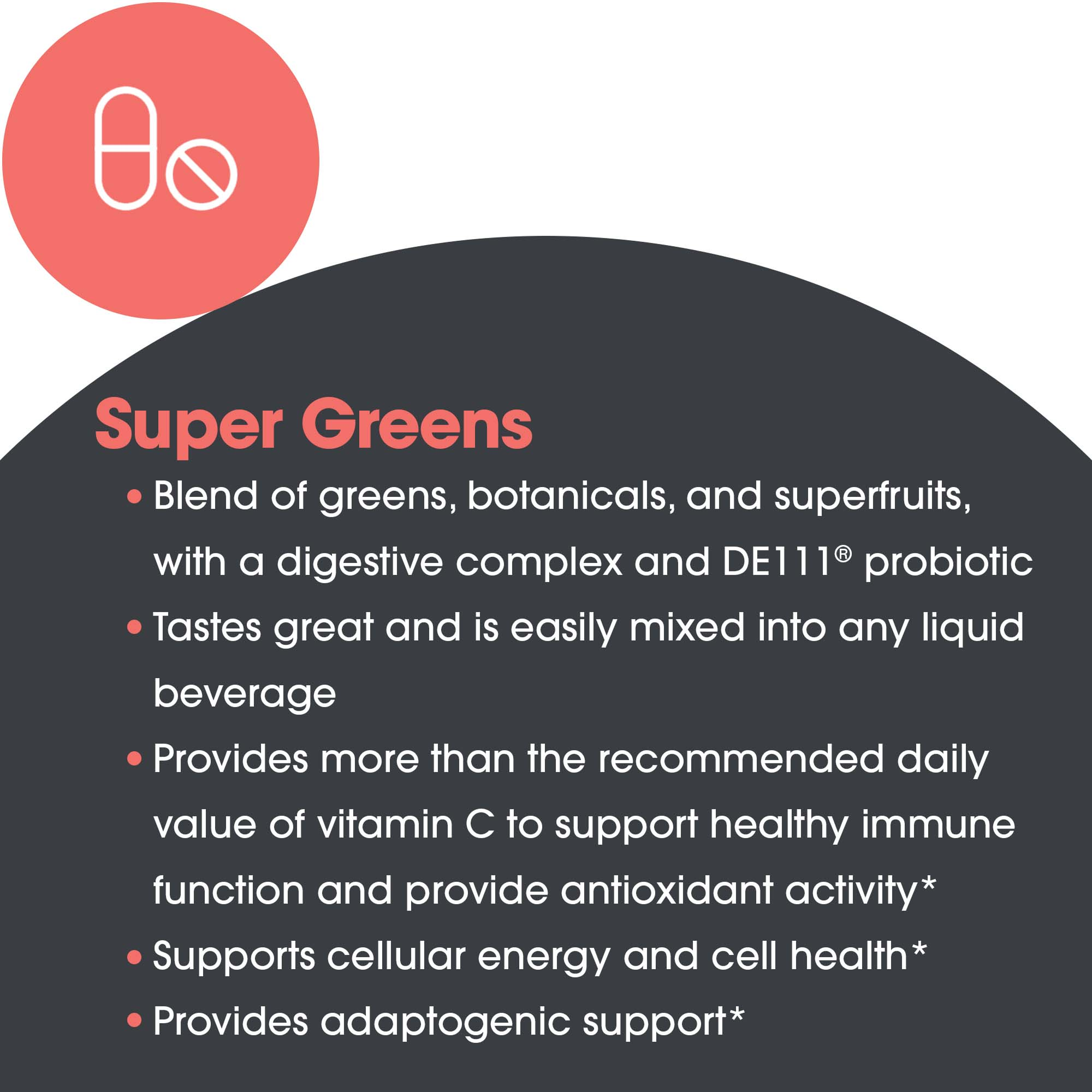Super Greens Powder - ingredient benefits overview