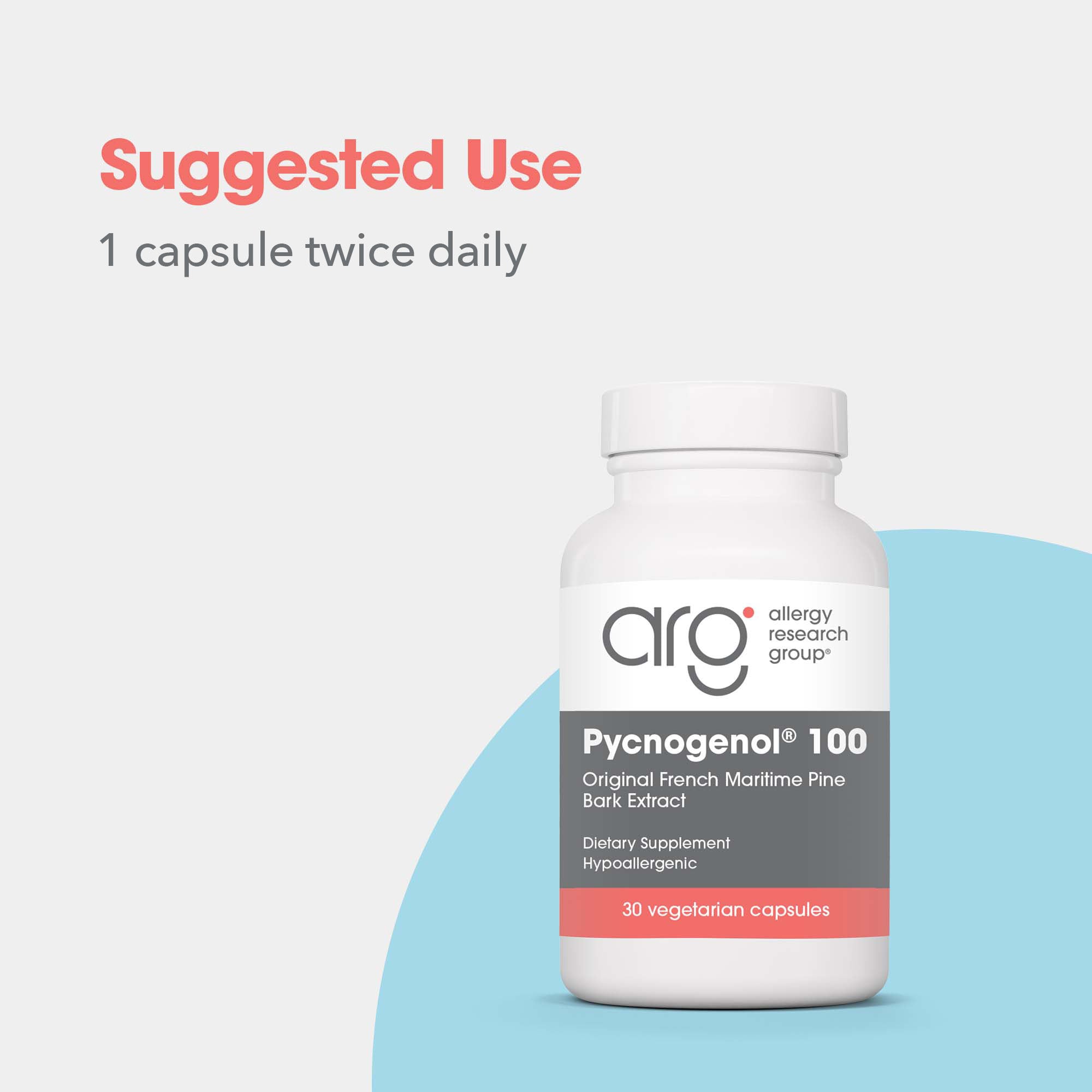 Pycnogenol® 100 - suggested use: 1 capsule twice daily