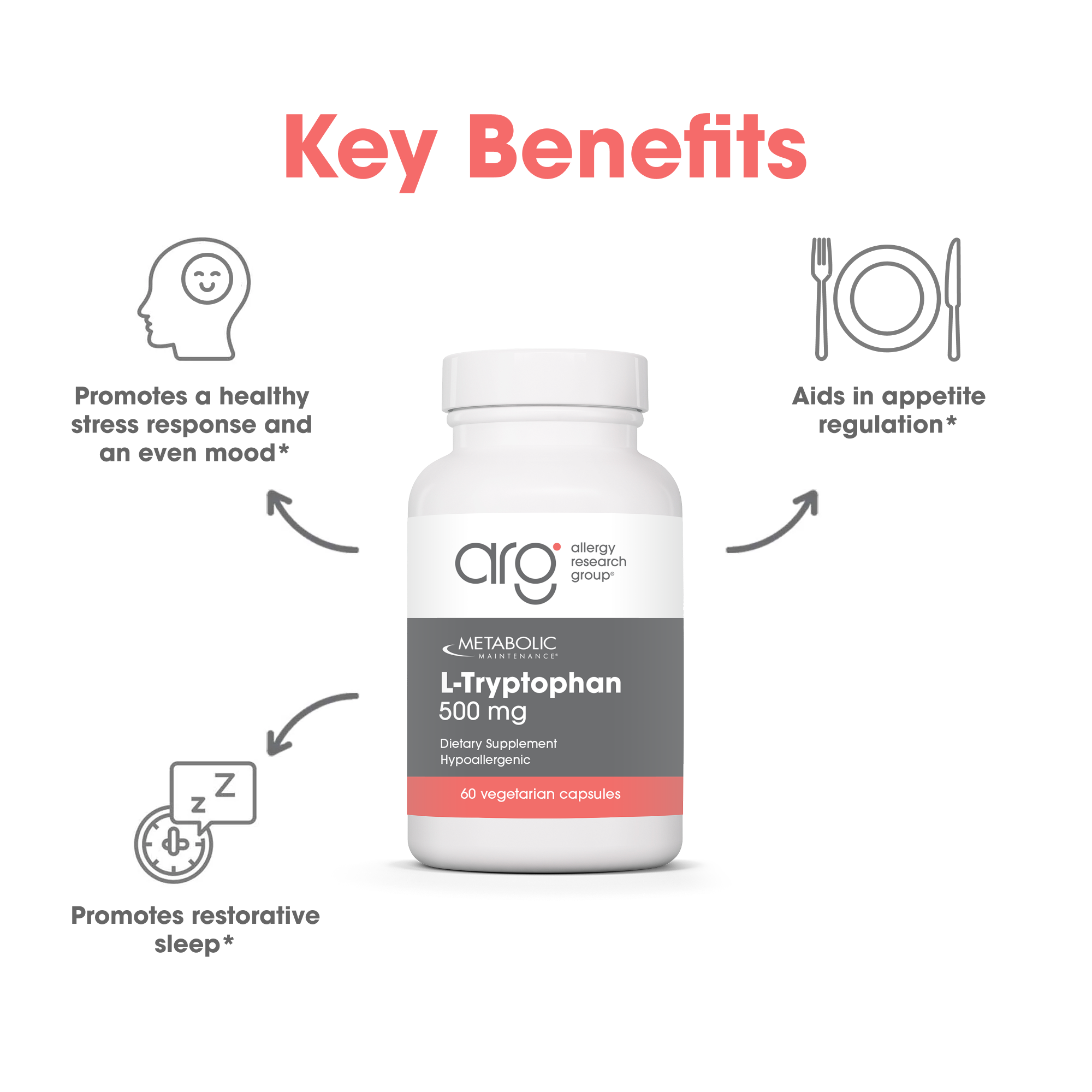 Metabolic Maintenance® L-Tryptophan 500 mg