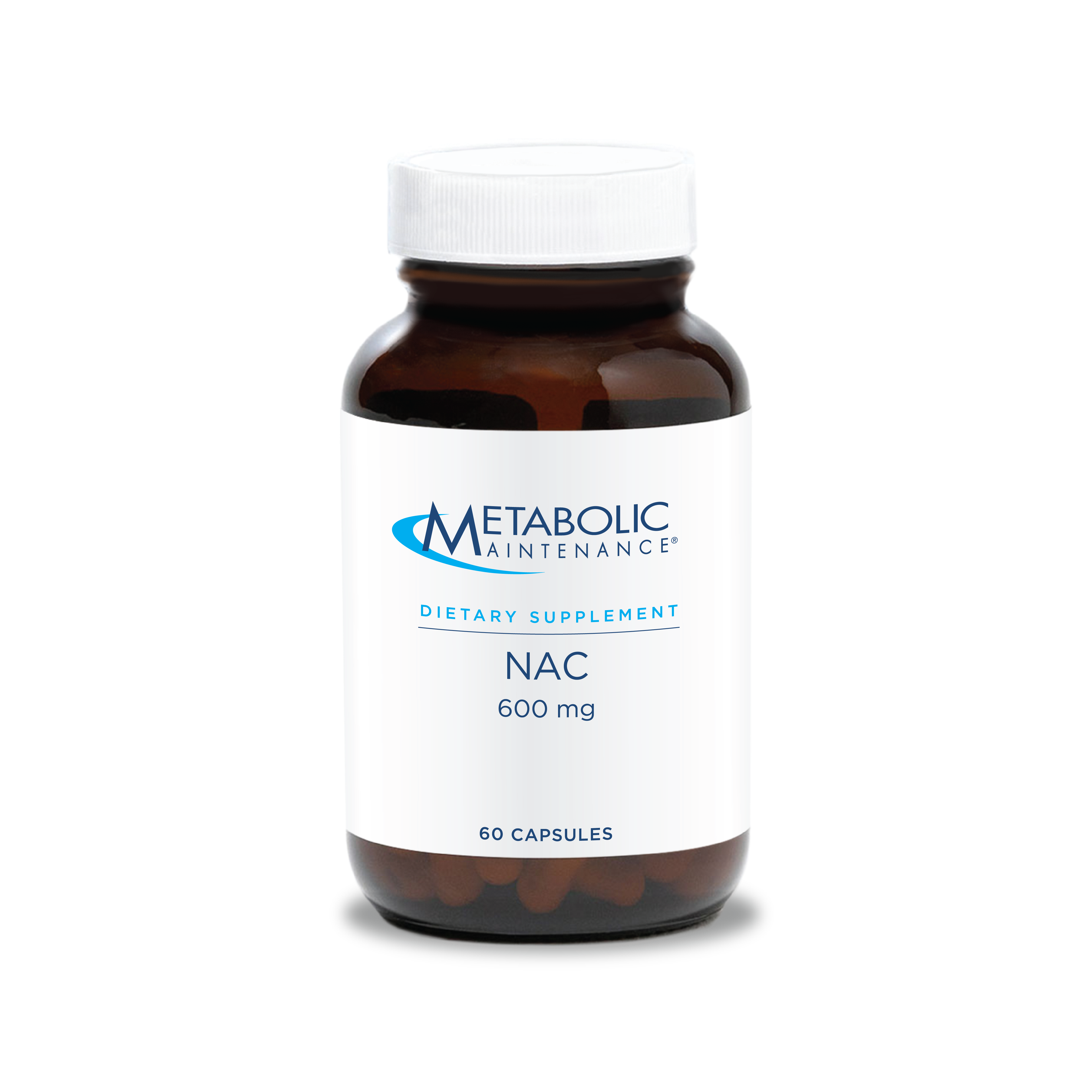 Buy N-Acetyl-L-Cysteine NAC 600mg, 60 Capsules, 60 Servings