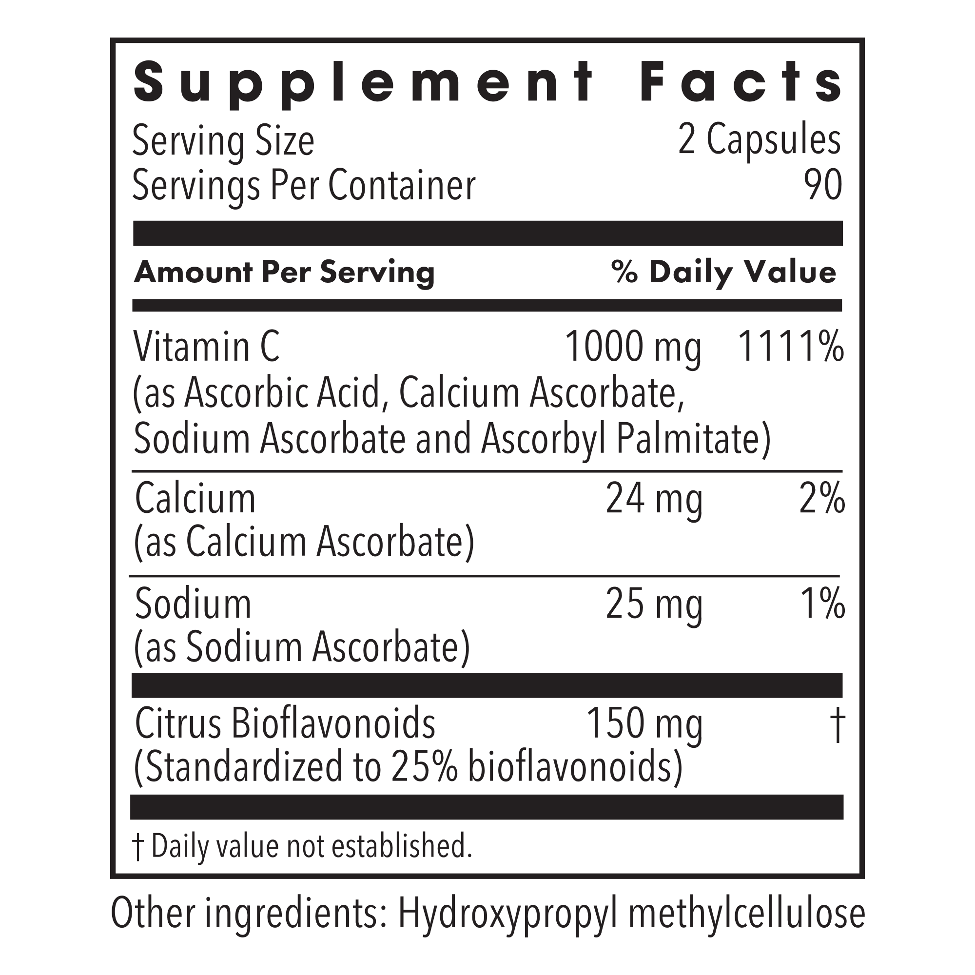 Metabolic Maintenance® Vitamin C 1000 mg (Buffered)