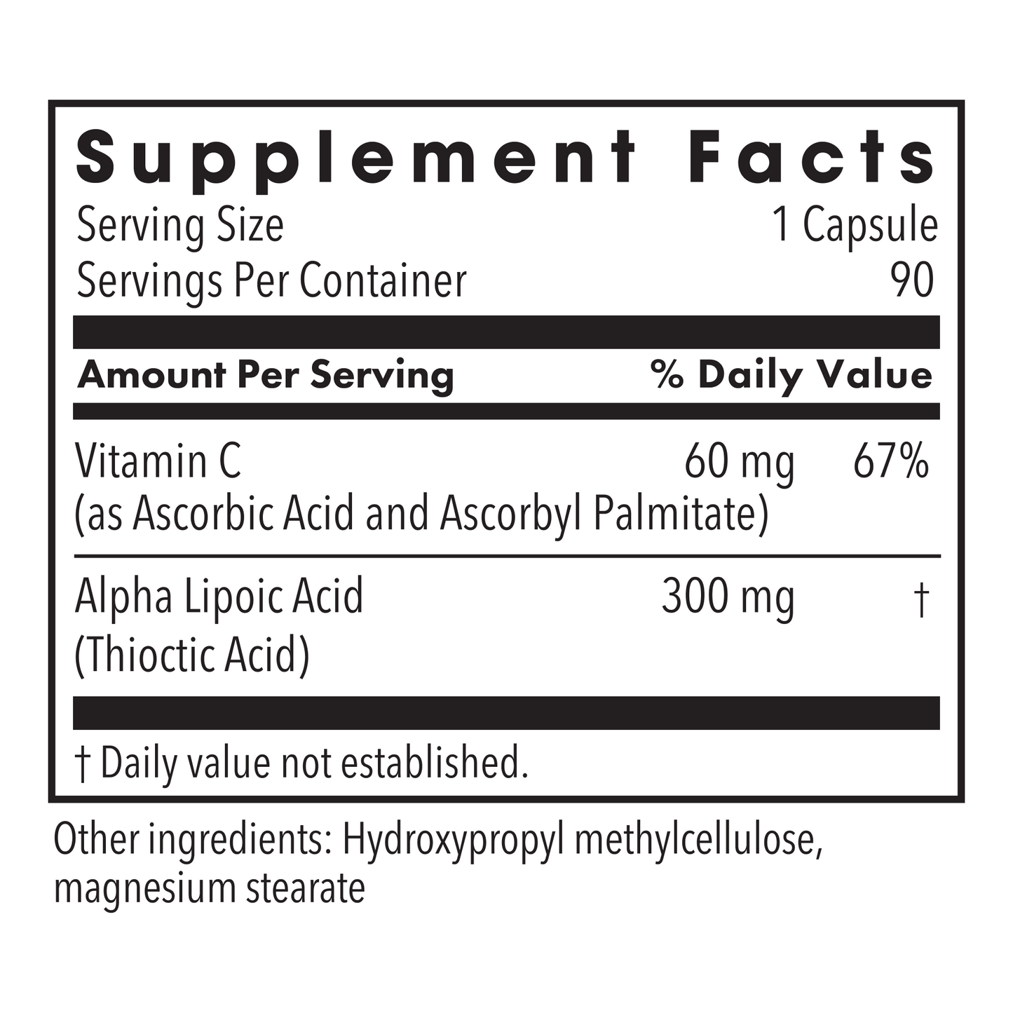 Metabolic Maintenance® Alpha Lipoic Acid 300 mg