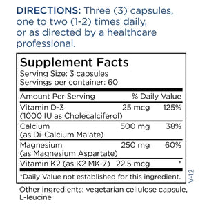 Metabolic Maintenance® Cal/Mag Plus with Vitamin D and K2 MK-7